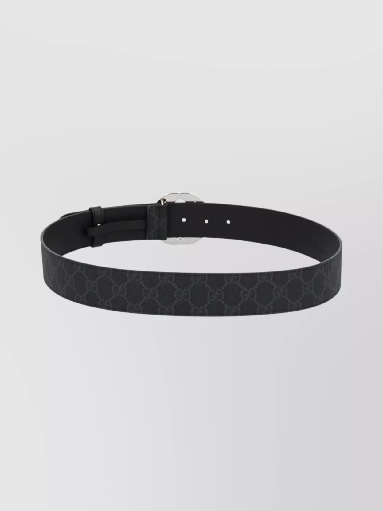 Gucci Monogram Pattern Adjustable Buckle Belt
