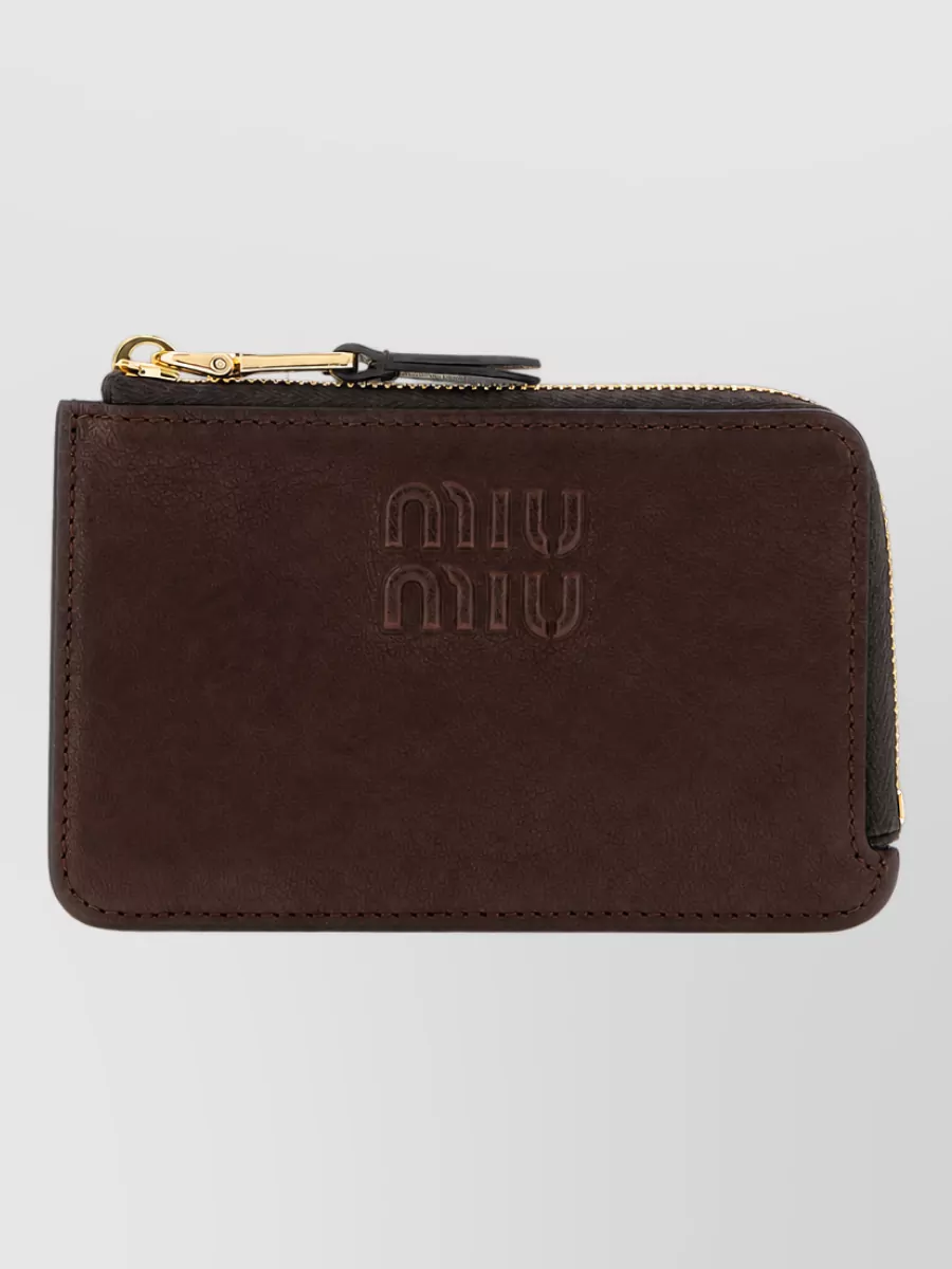 Miu Miu leather card holder