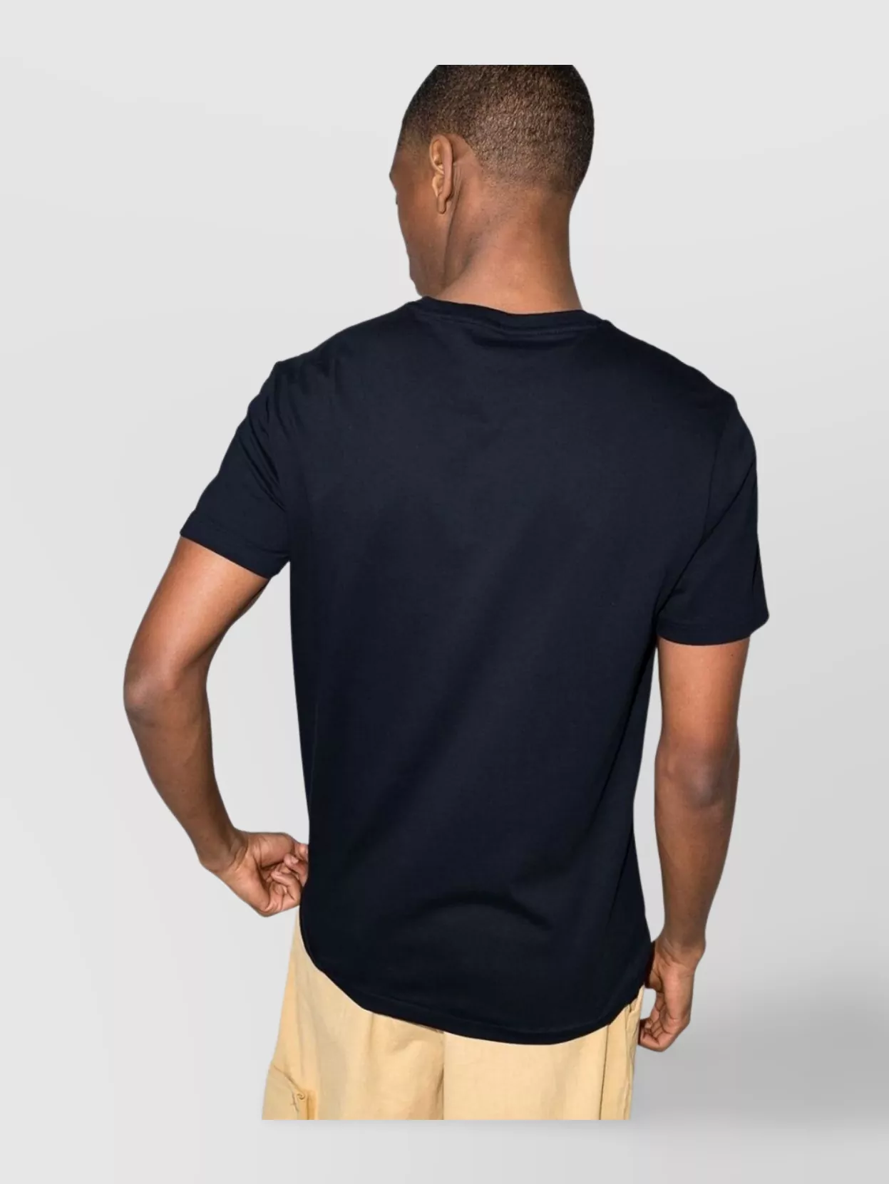 Polo Ralph Lauren Blue Crewneck T-shirt With Pony Embroidery On The Front In Blue