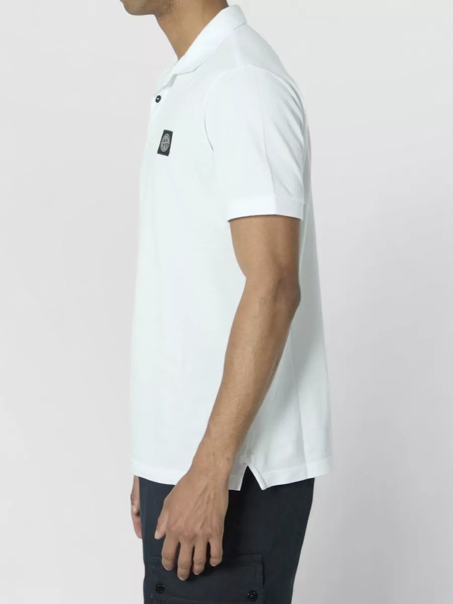 Stone Island Cotton Slim-Fit Short-Sleeve Polo Shirt