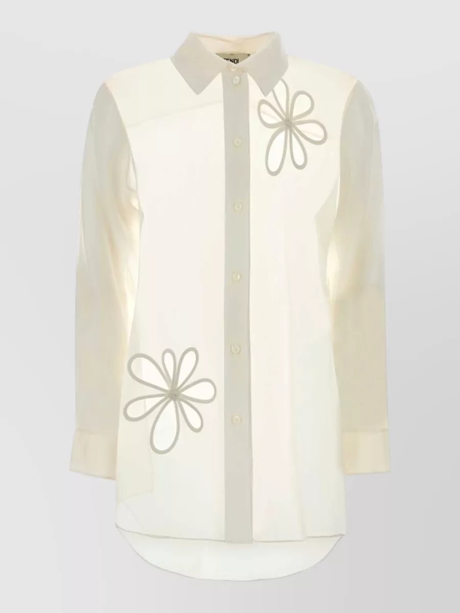 Fendi silk organza shirt