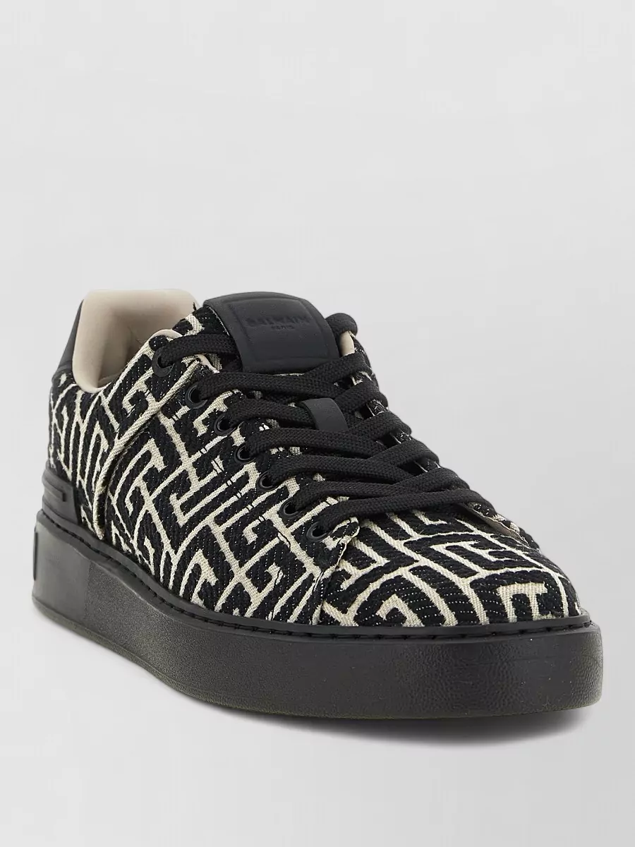 Balmain monogram low-top sneakers