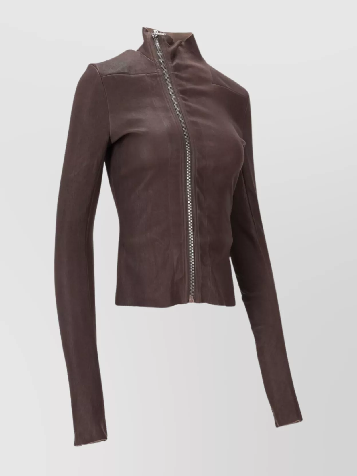 Rick Owens Tailored Long Sleeve Jacket With High Collar