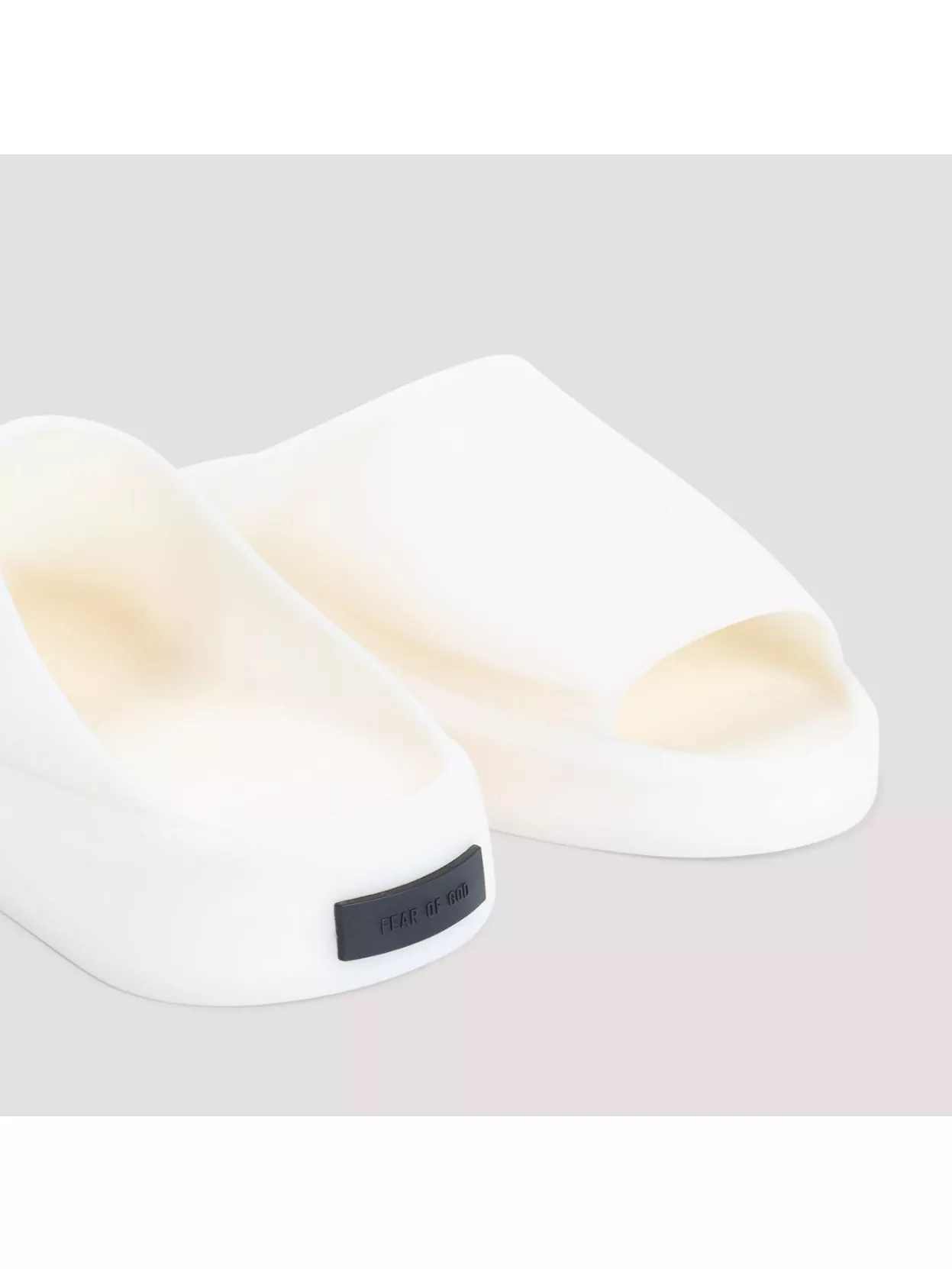 Fear Of God Los Feliz Rubber Slides & Flip Flops In White