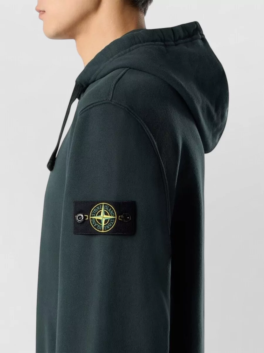 Stone Island Cotton Half-Zip Hoodie