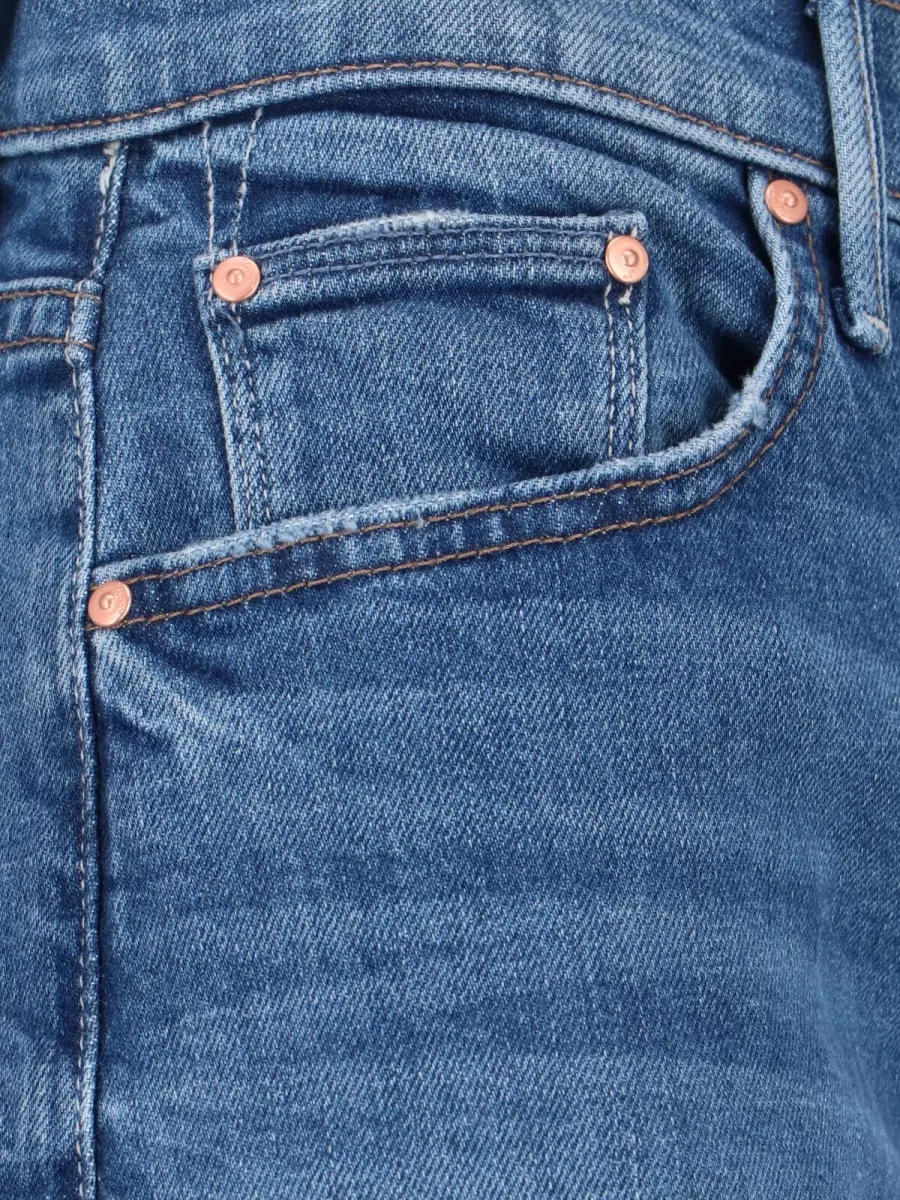 Mother Straight Trousers Belt Loops Back Pockets