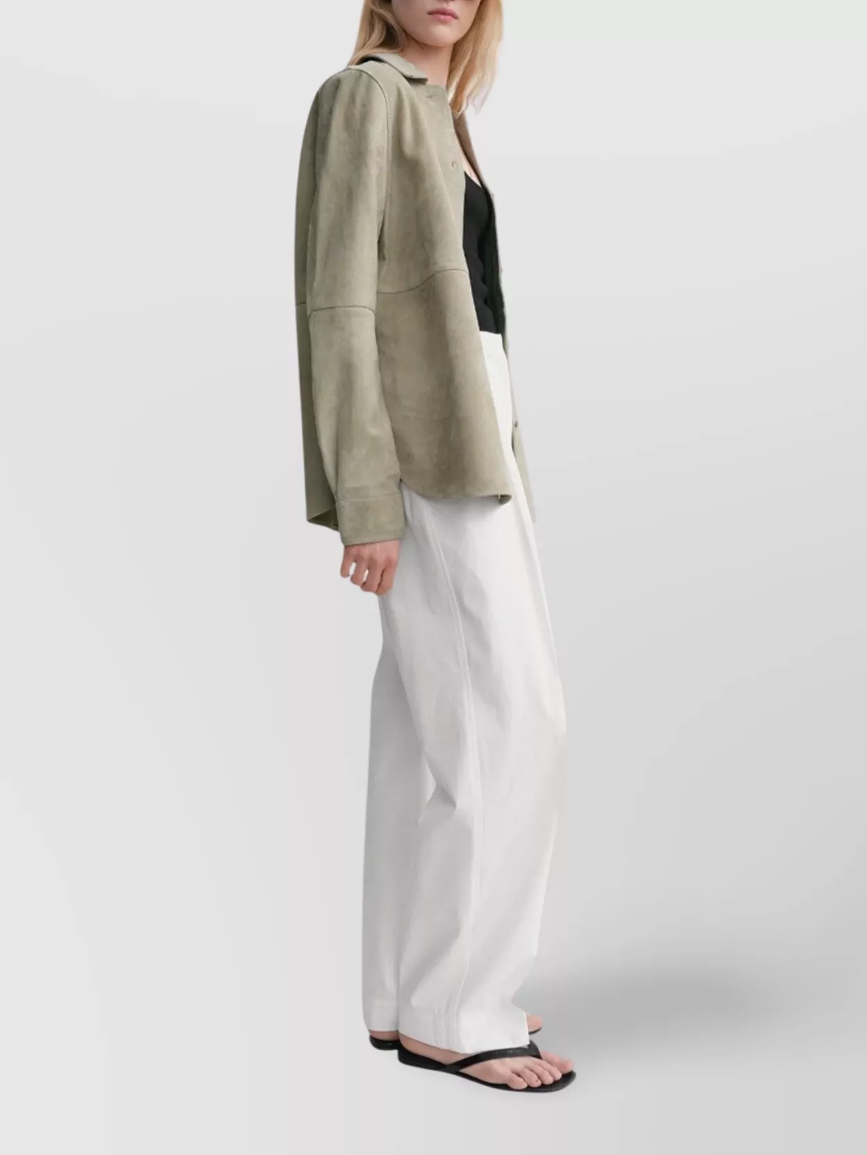 Totême Luxe Shirt Suede Panel Detailing