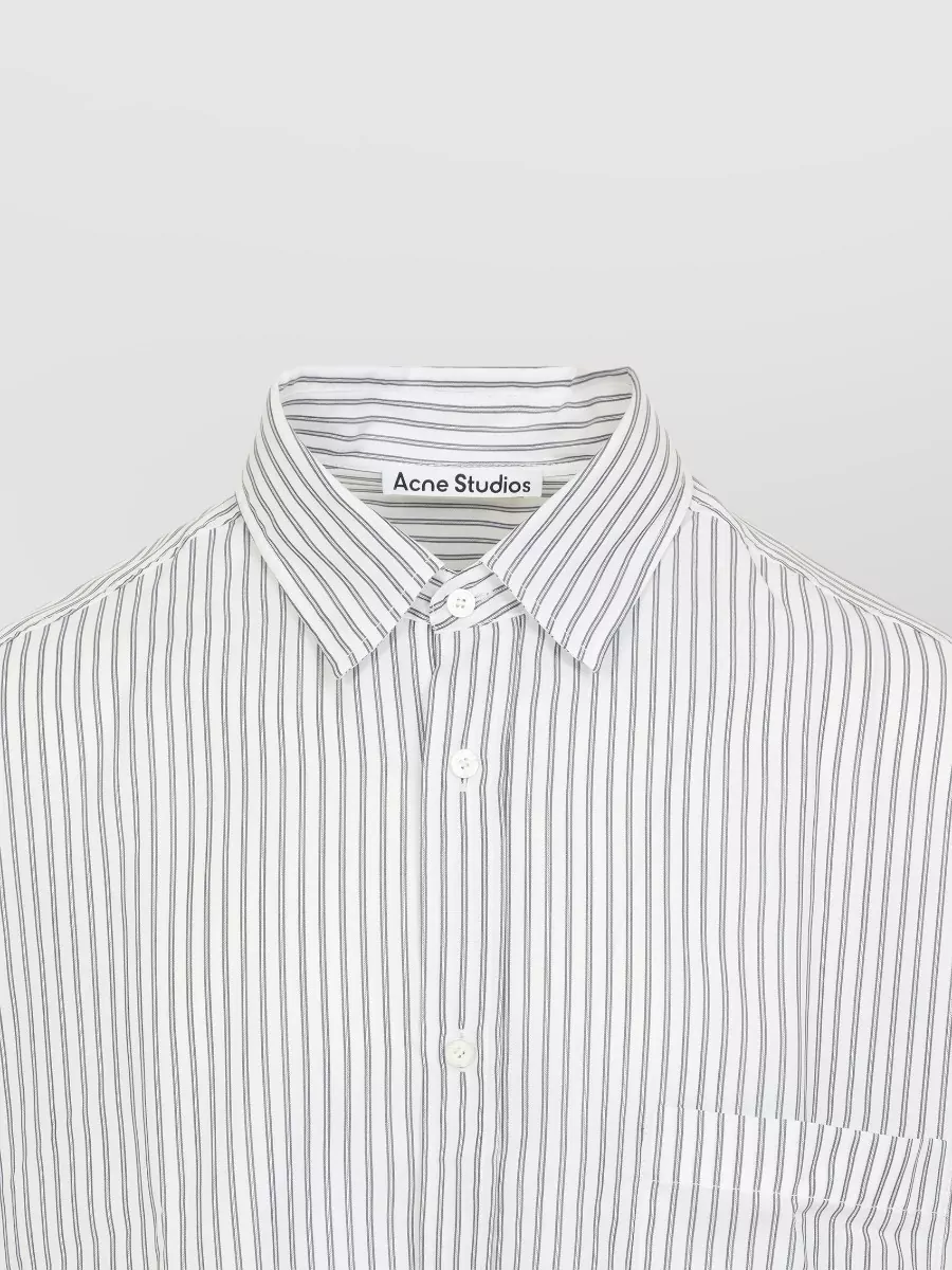 Acne Studios Striped Oversized Long-Sleeve Shirt