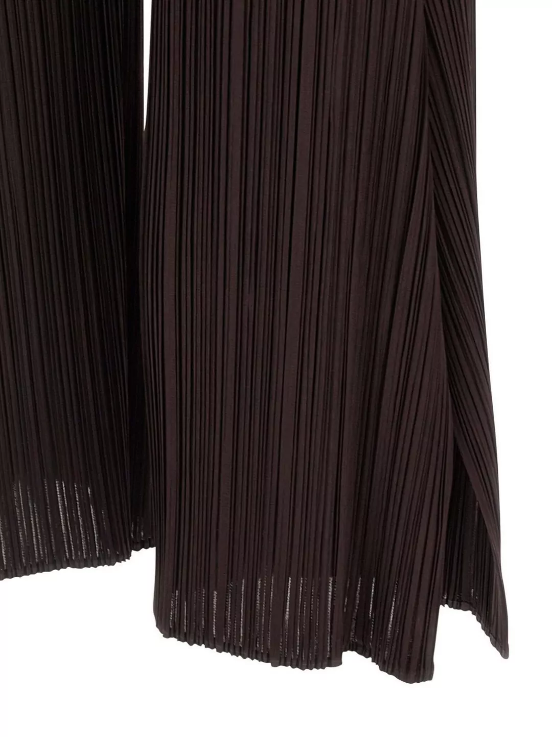Pleats Please Issey Miyake Elastic Waistband Wide Leg Trousers