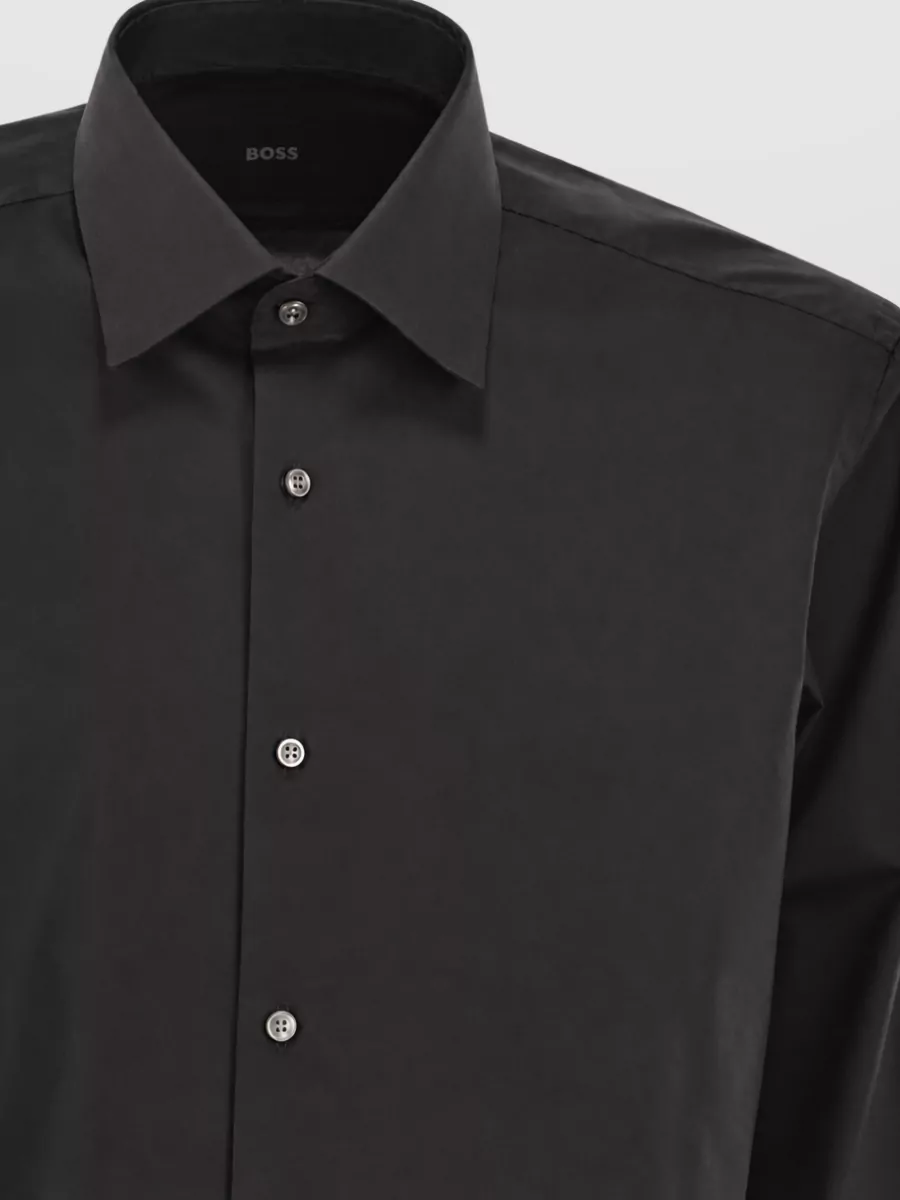 Boss Regular-Fit Cotton Poplin Shirt