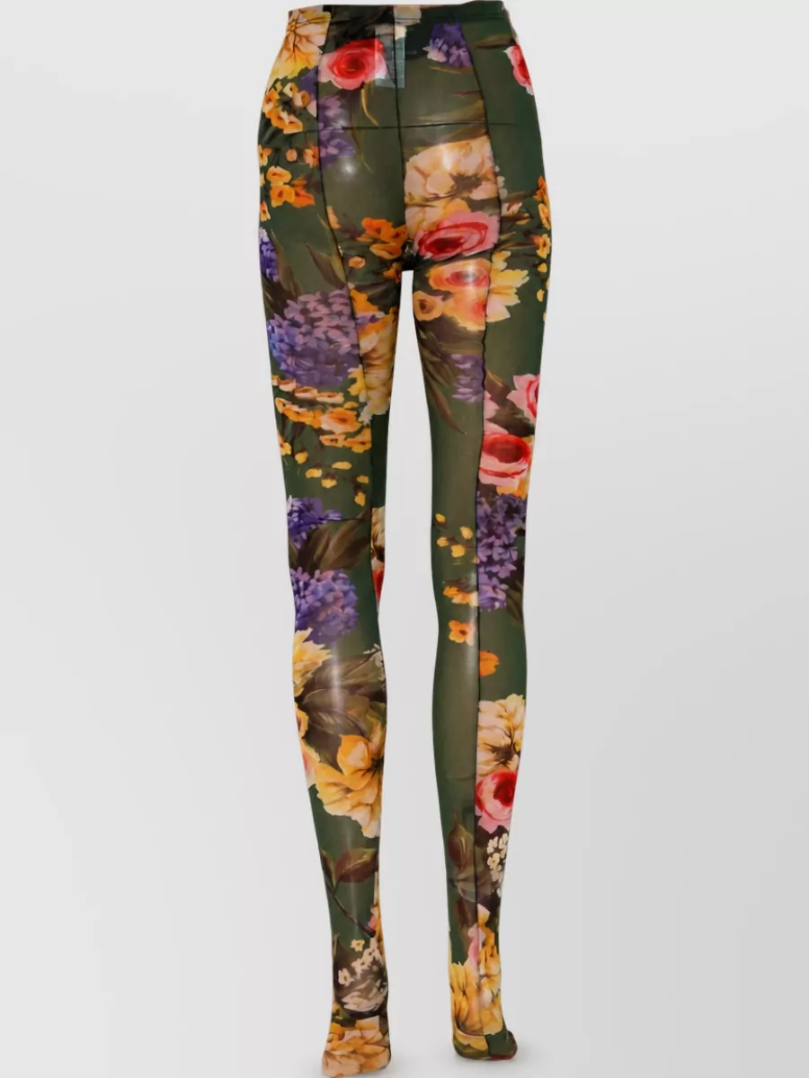 Dolce&Gabbana floral fishnet tights