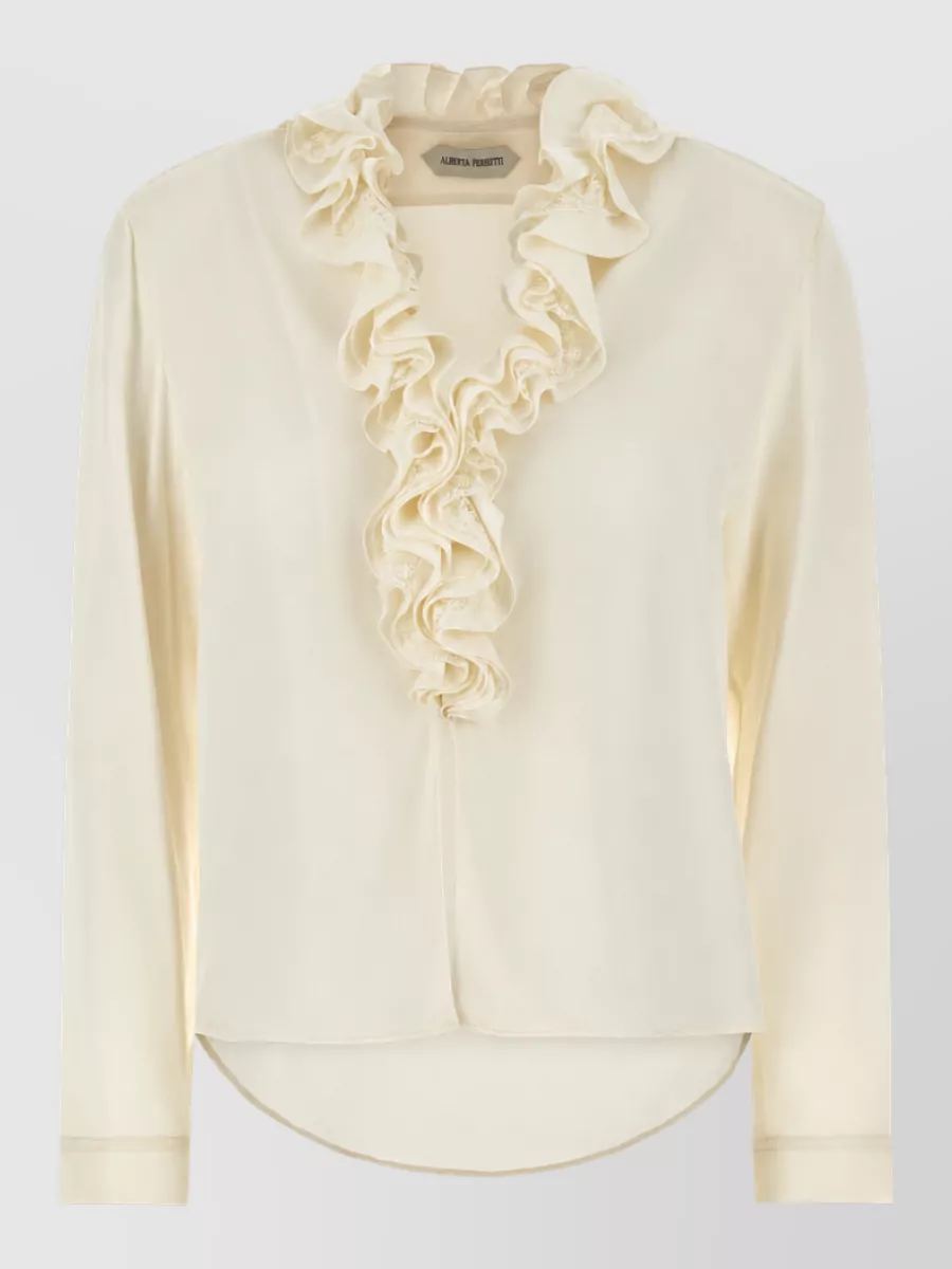 Alberta Ferretti crepe blouse