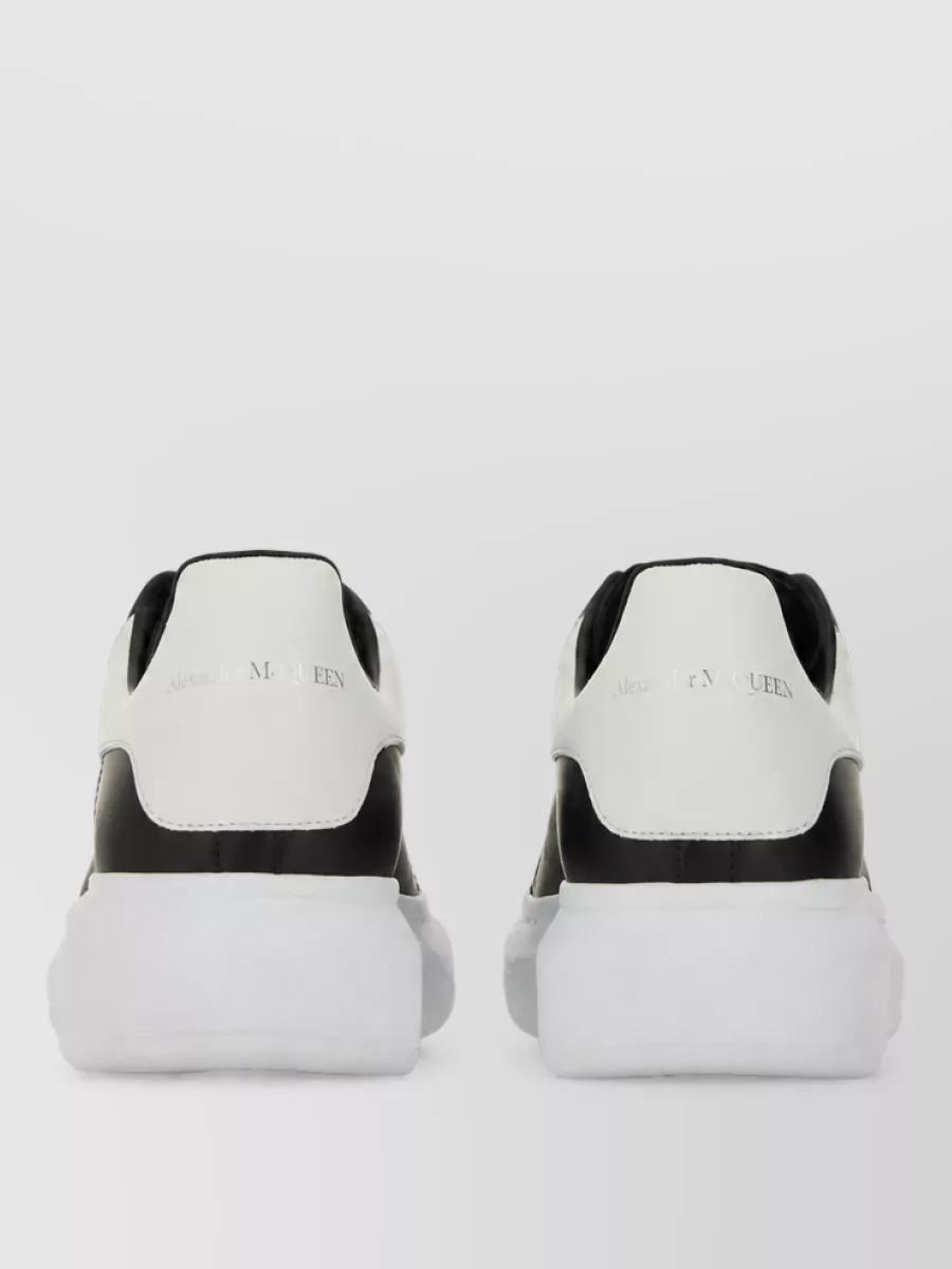 Alexander Mcqueen Leather Oversized Low-Top Sneakers