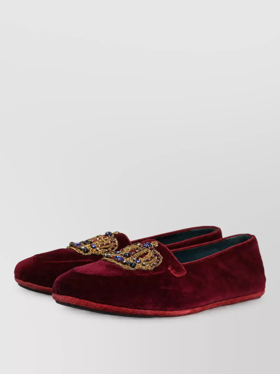 Dolce&Gabbana Velvet Slippers