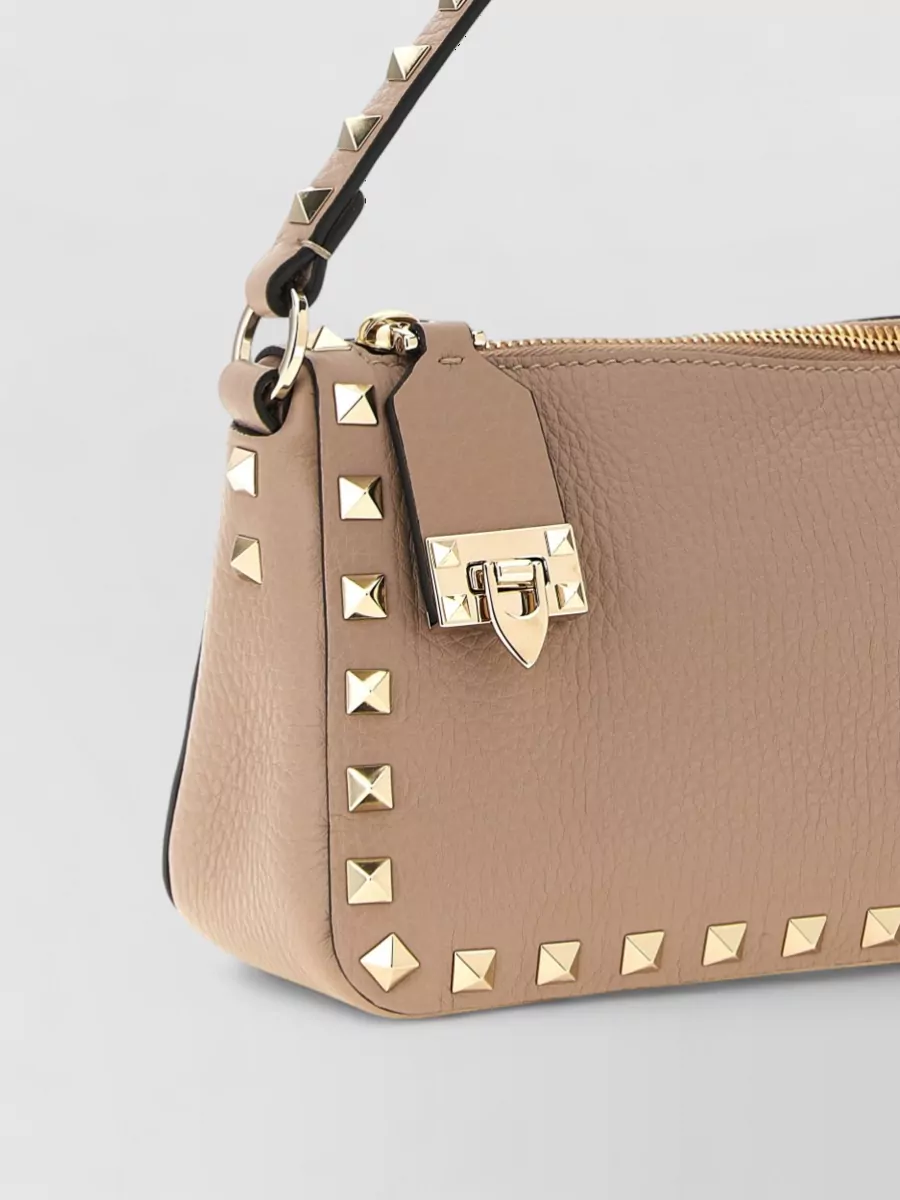 Valentino Garavani Rockstud Spike Leather Clutch Bag