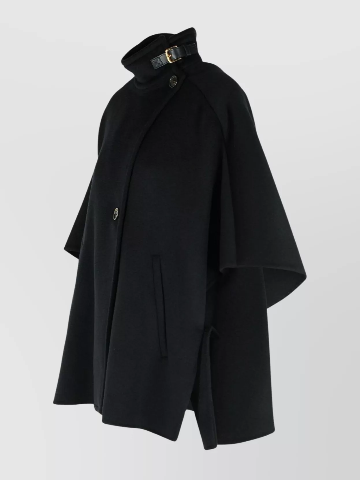 Max Mara 'Buckle Detail Cashmere Cape'