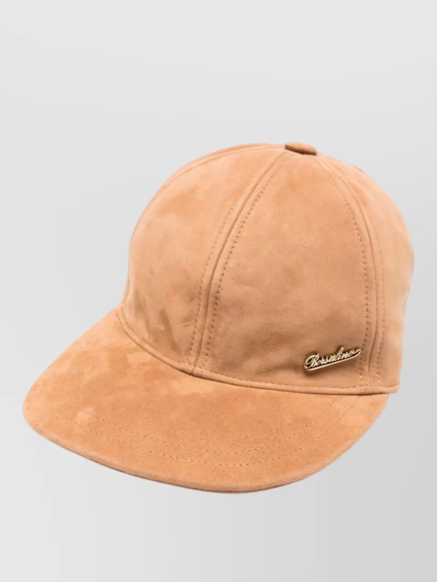 Borsalino suede leather cap