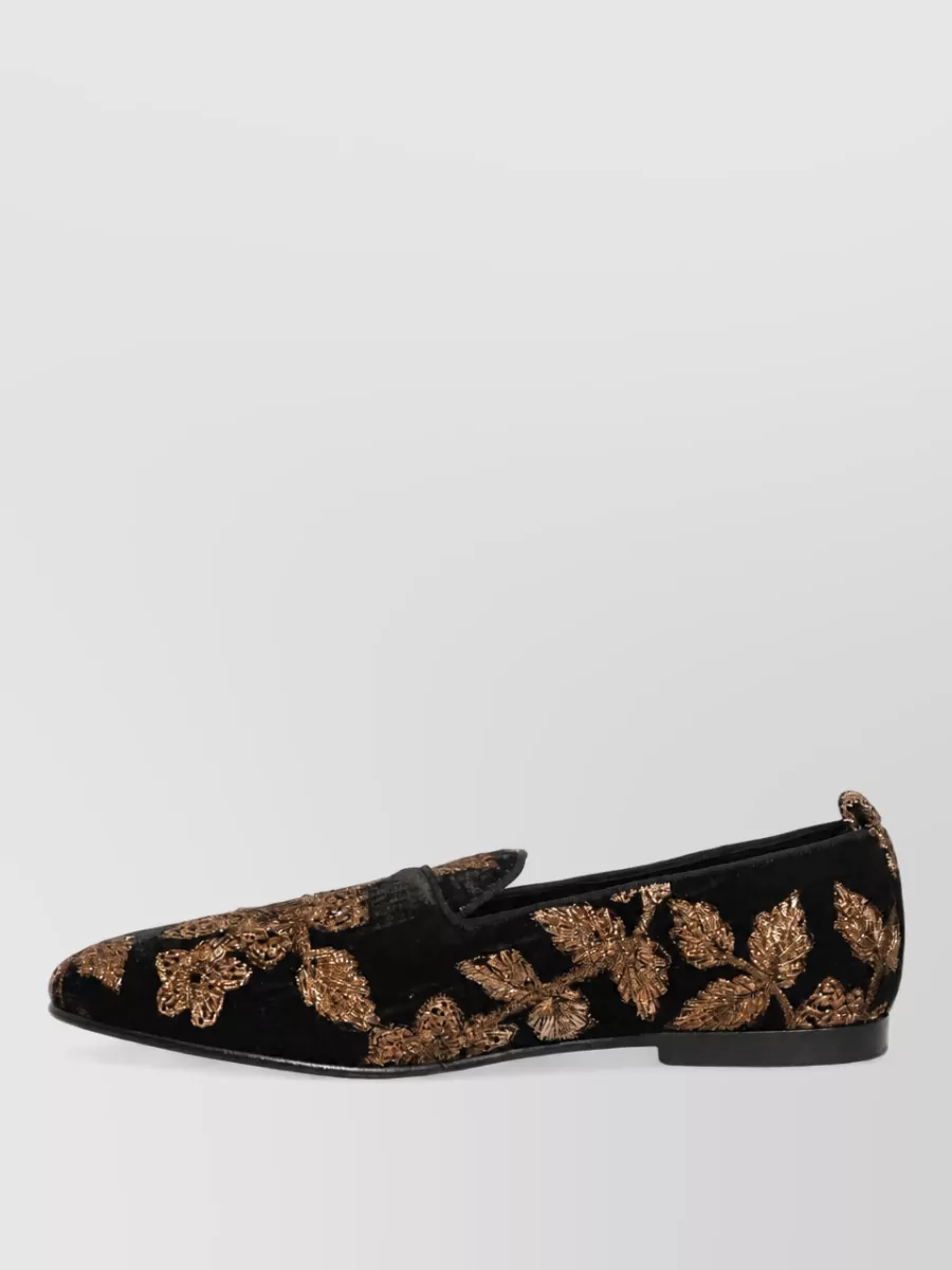 Dolce&Gabbana Floral Jacquard Slippers