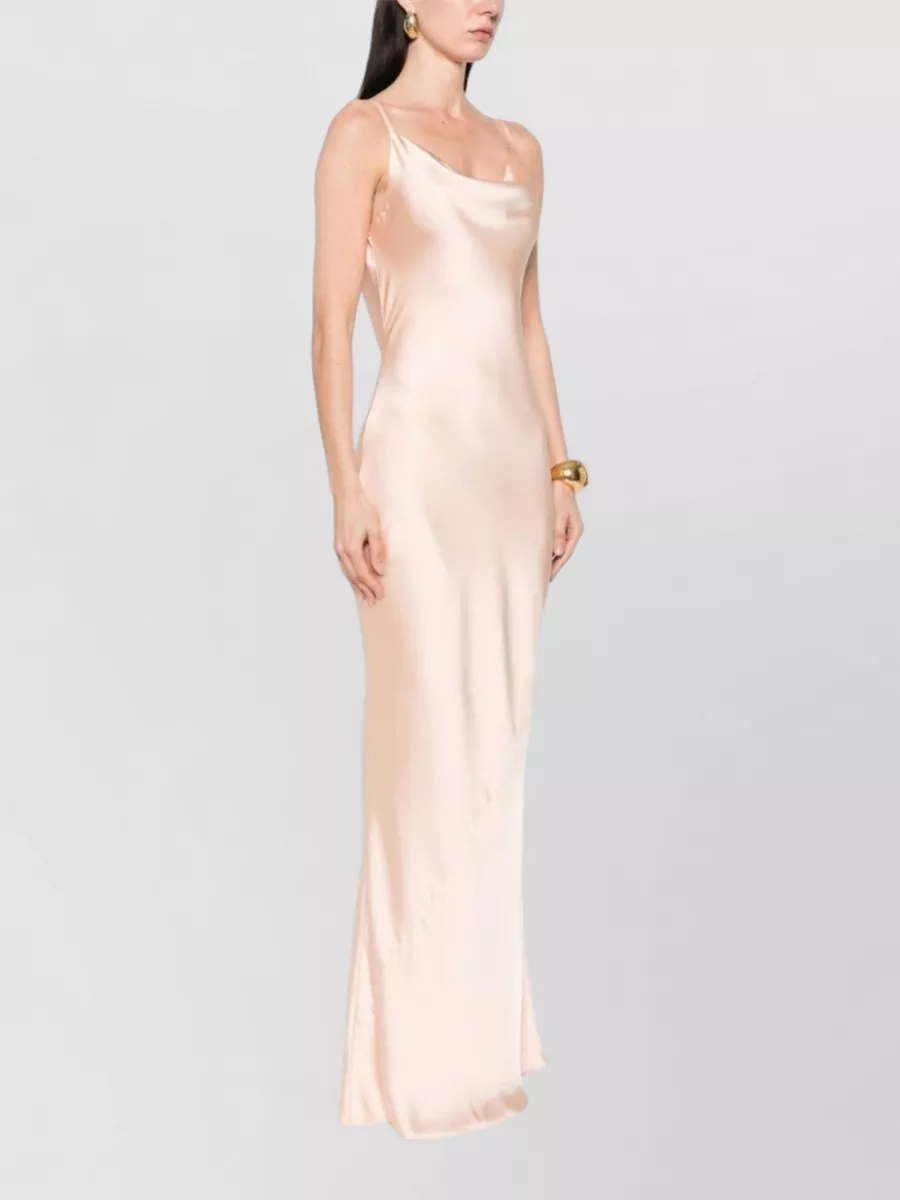 Norma Kamali Sleeveless Cowl-Neck Maxi Dress