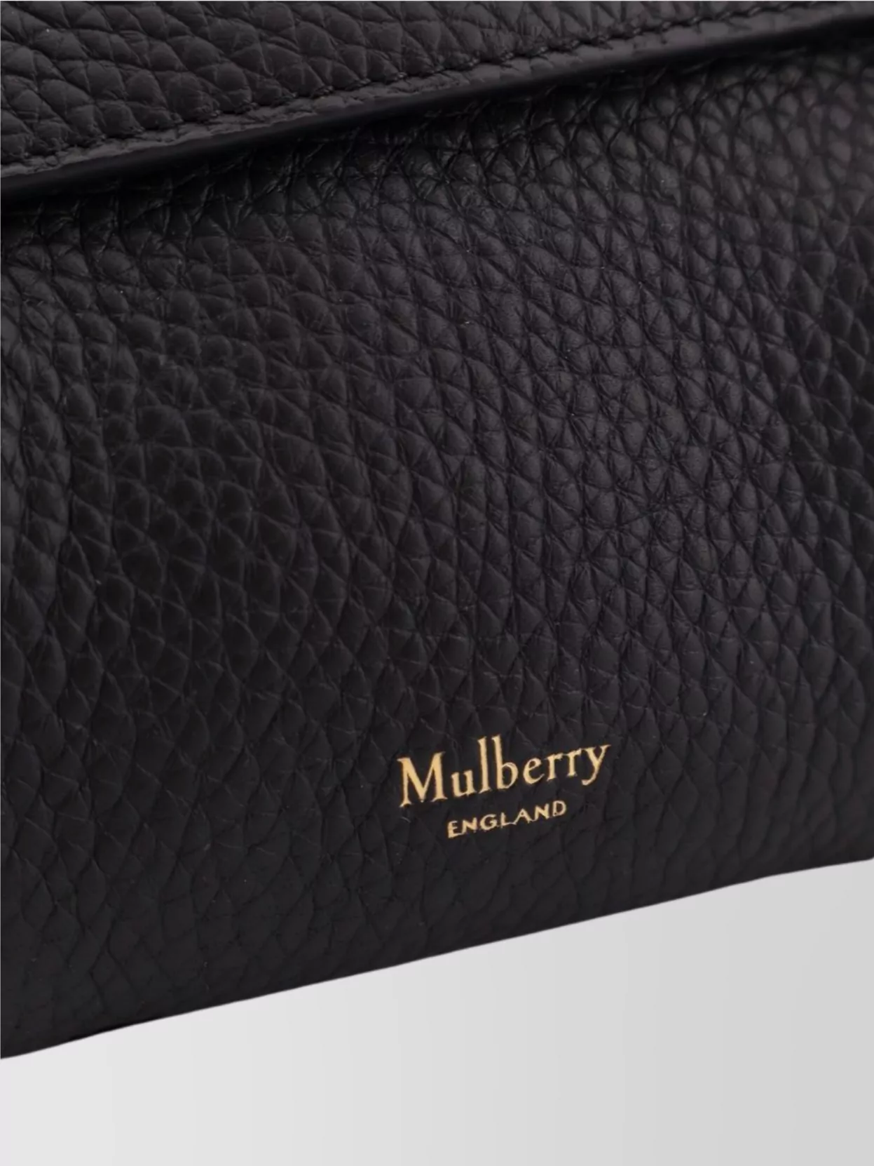 Mulberry Leather Logo Shoulder Bag