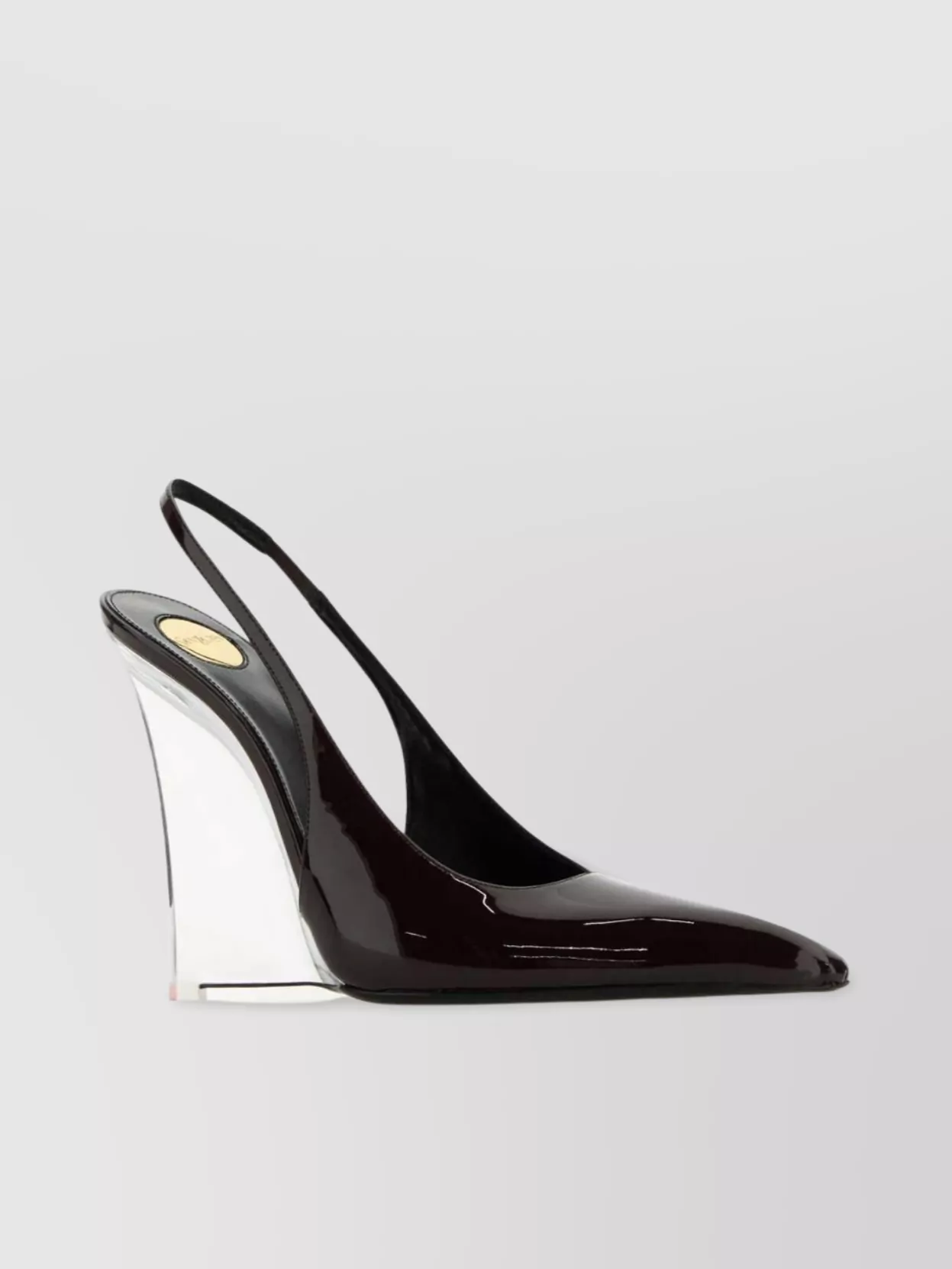 SAINT LAURENT WEDGES MILLER LEATHER PATENT FINISH