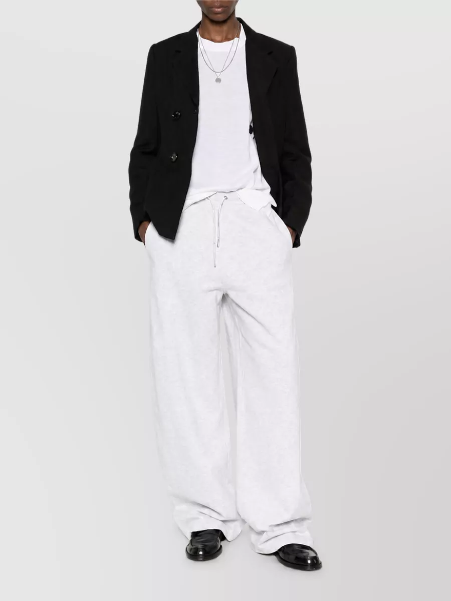 Ami Paris Wool Silk Crewneck Sweater
