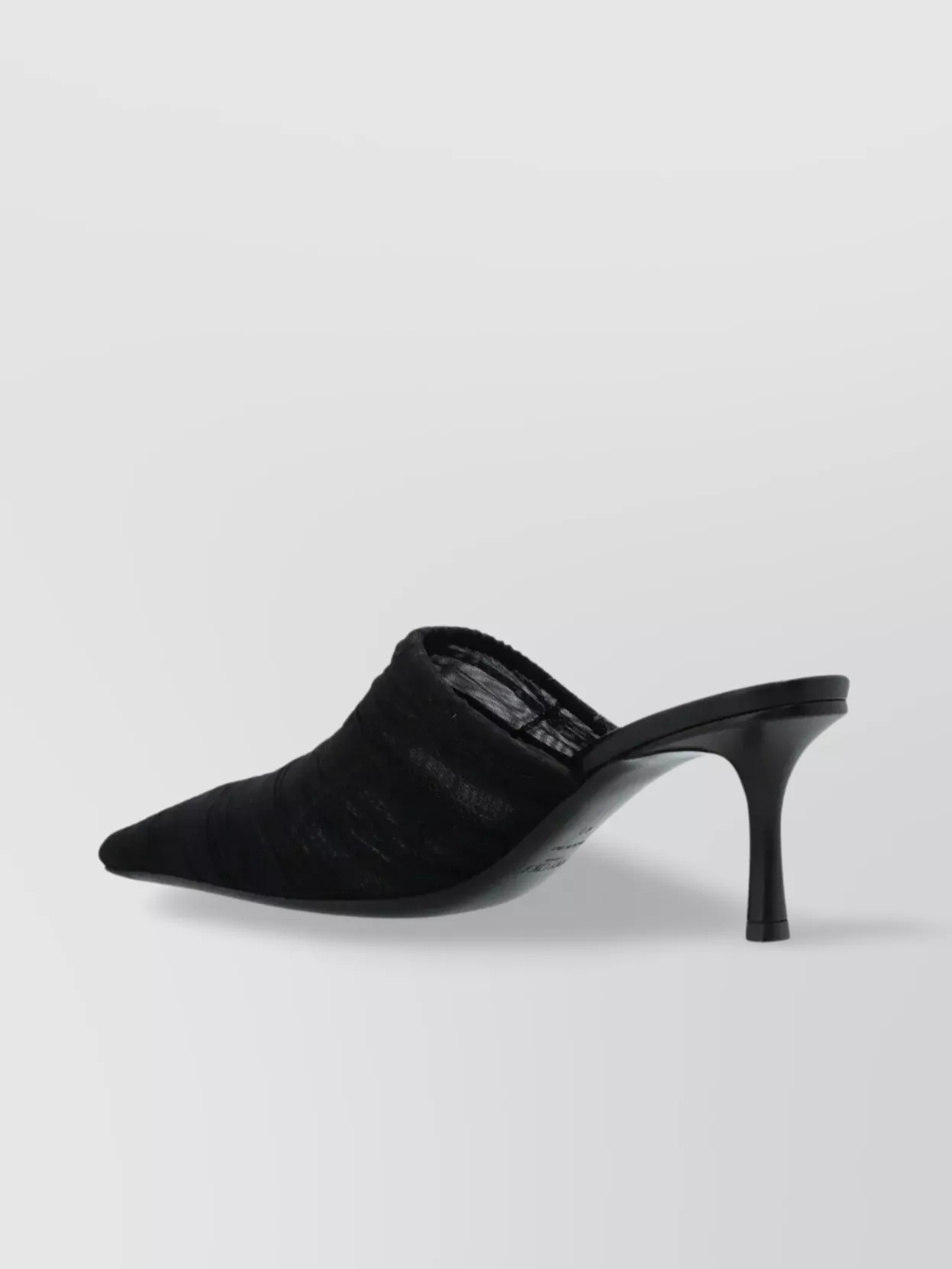 Jimmy Choo Draped Pointed Toe Stiletto Mules