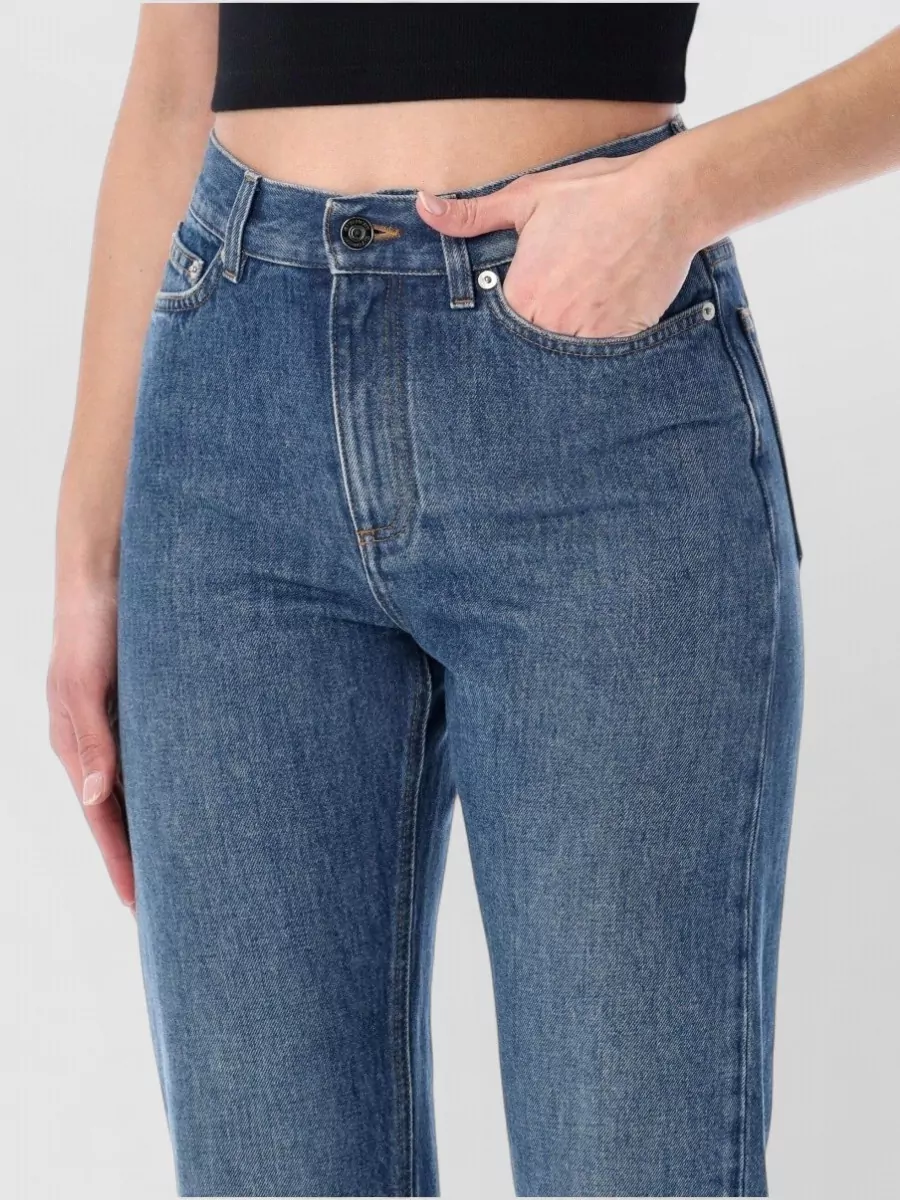 Givenchy Denim Trousers Straight Cut Five Pockets