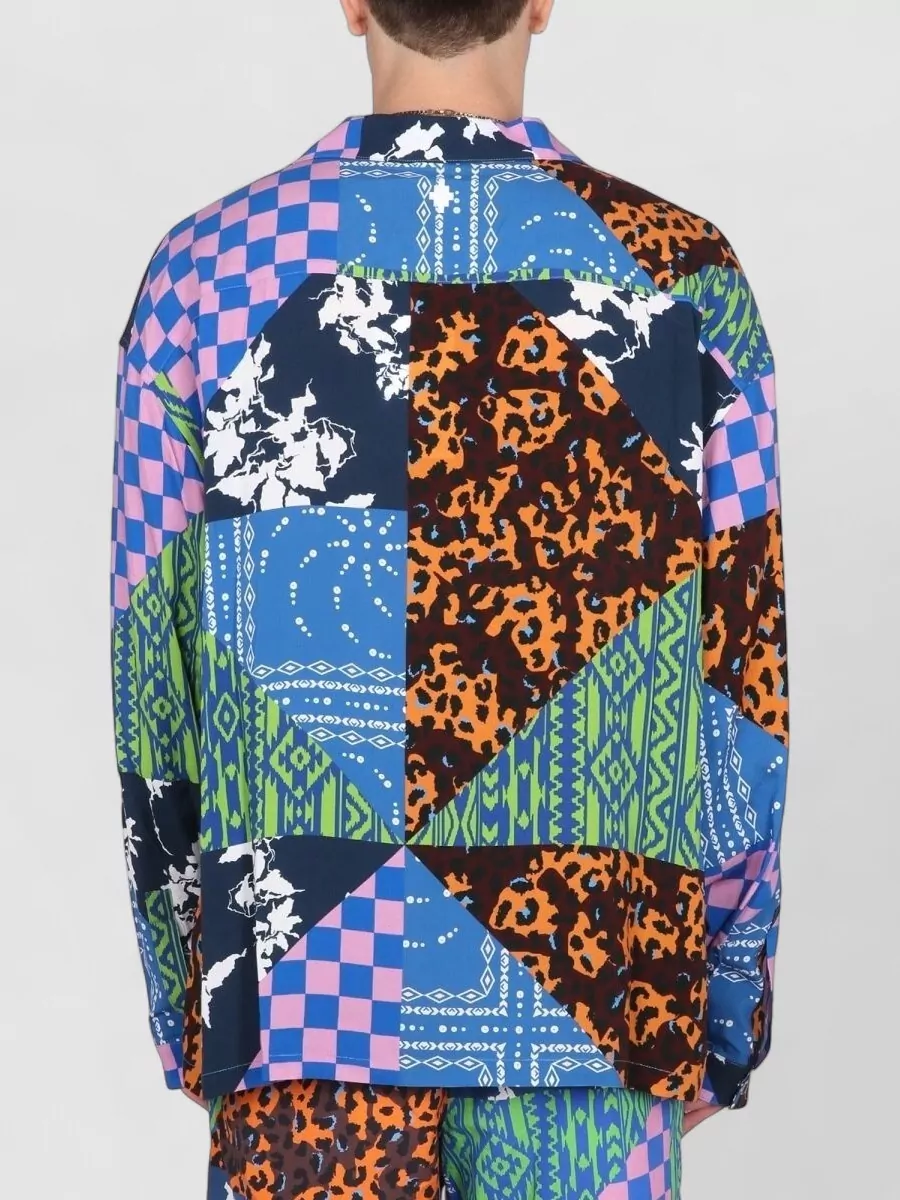 Marcelo Burlon County Of Milan Viscose Bowling Shirt