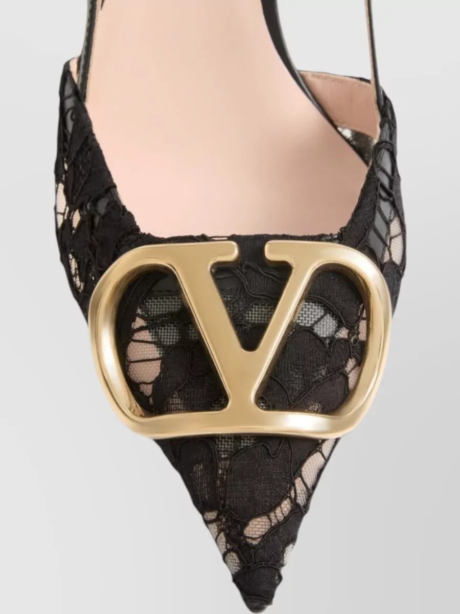 Valentino Garavani Vlogo Signature Lace Pumps