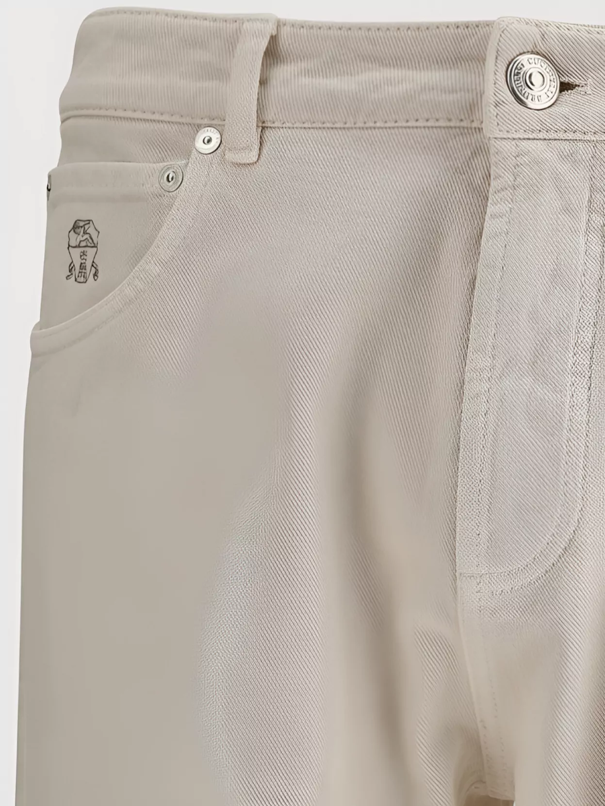 Brunello Cucinelli Comfortable Fit Dyed Jeans With Turn-Up Hems
