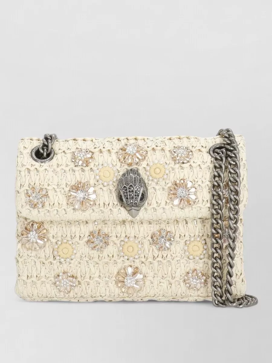 Kurt Geiger Beaded Floral Shoulder Bag