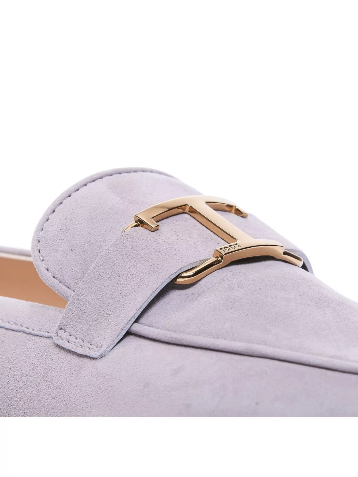 Tod's Suede Loafers With Gold-tone Hardware