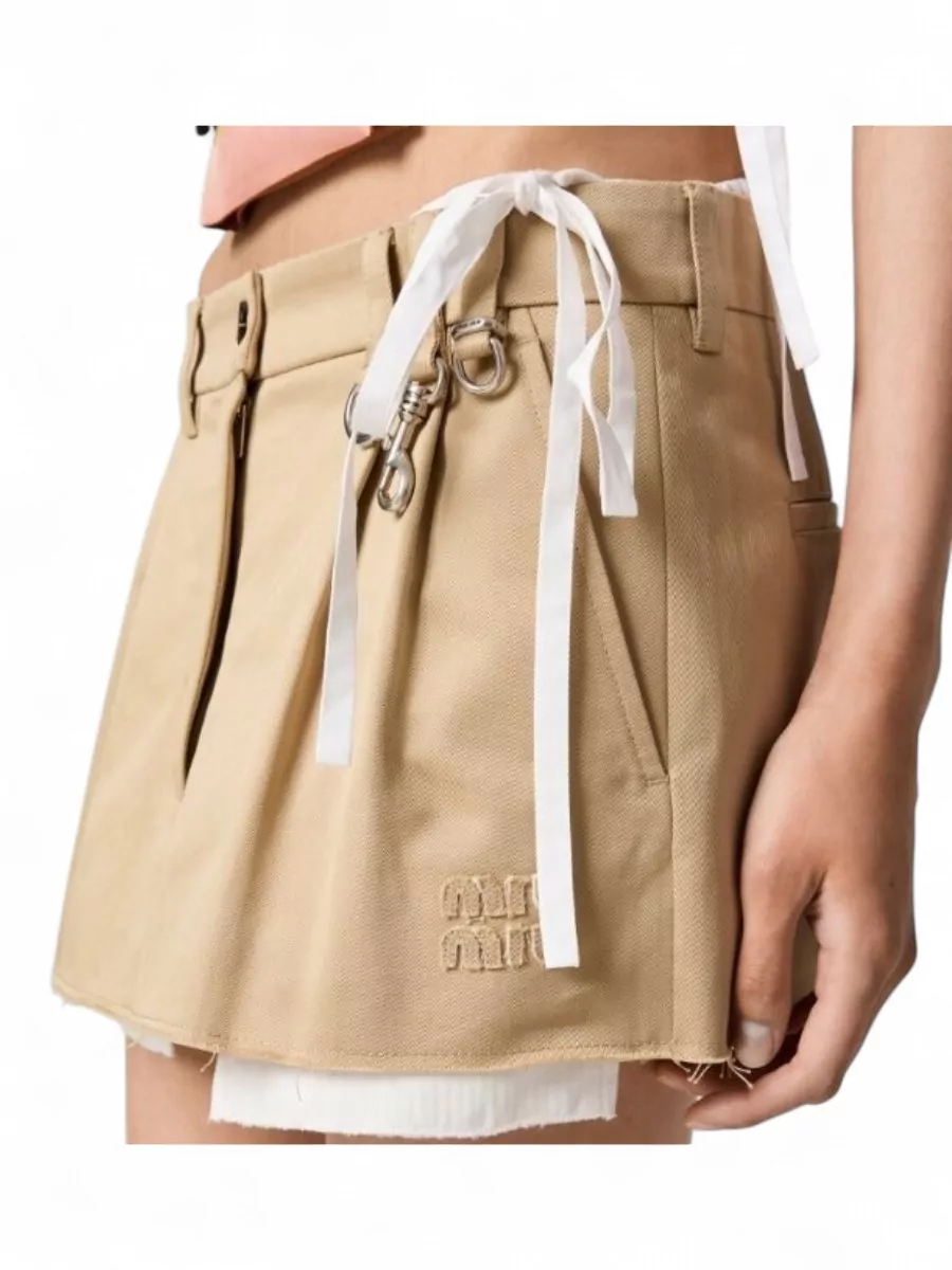 Miu Miu Cotton Mini Skirt