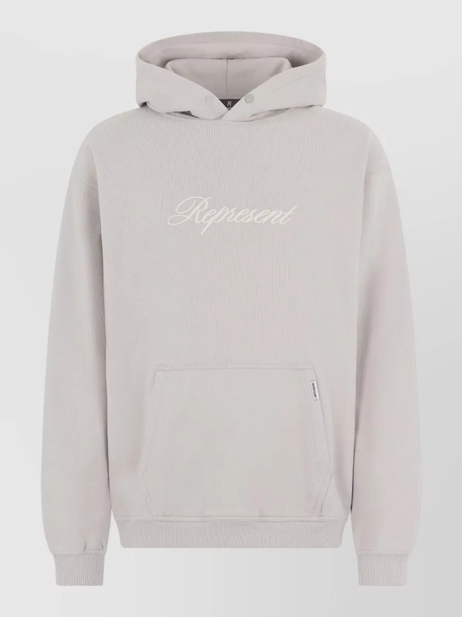 Represent logo print hooded sweatshirt