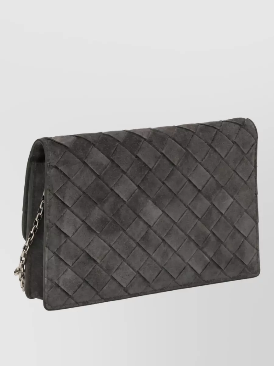 Bottega Veneta Andiamo Leather Clutch Bag