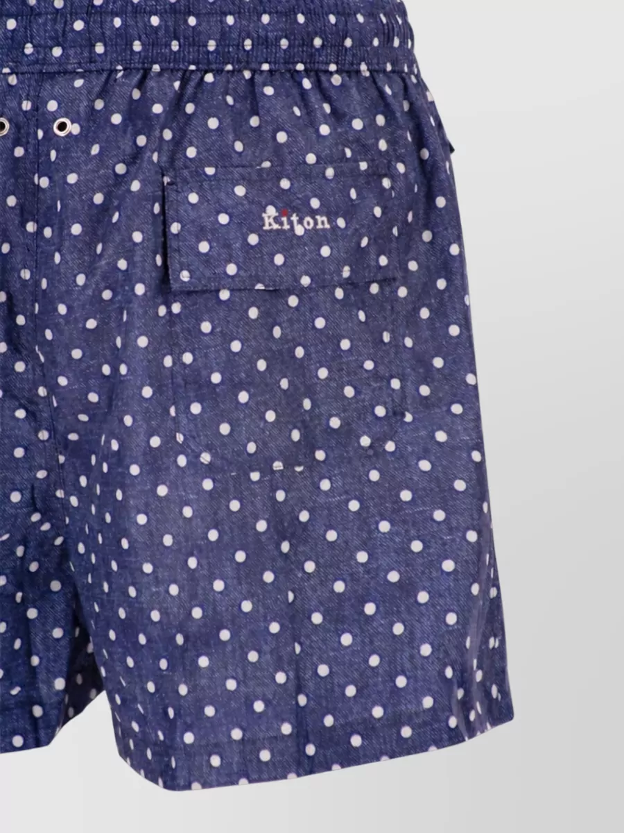 Kiton Patterned Swim Bermuda Shorts