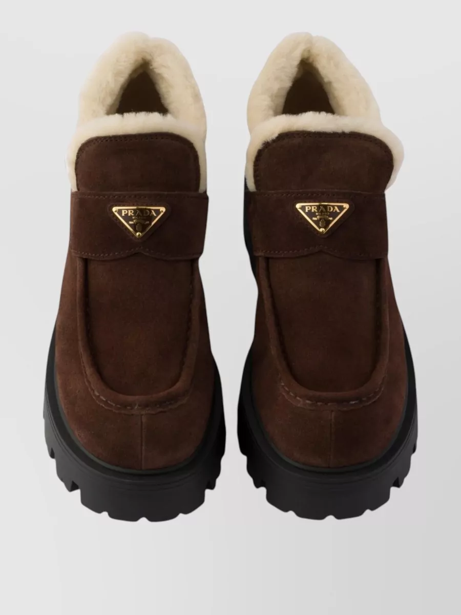 Prada Suede Loafers