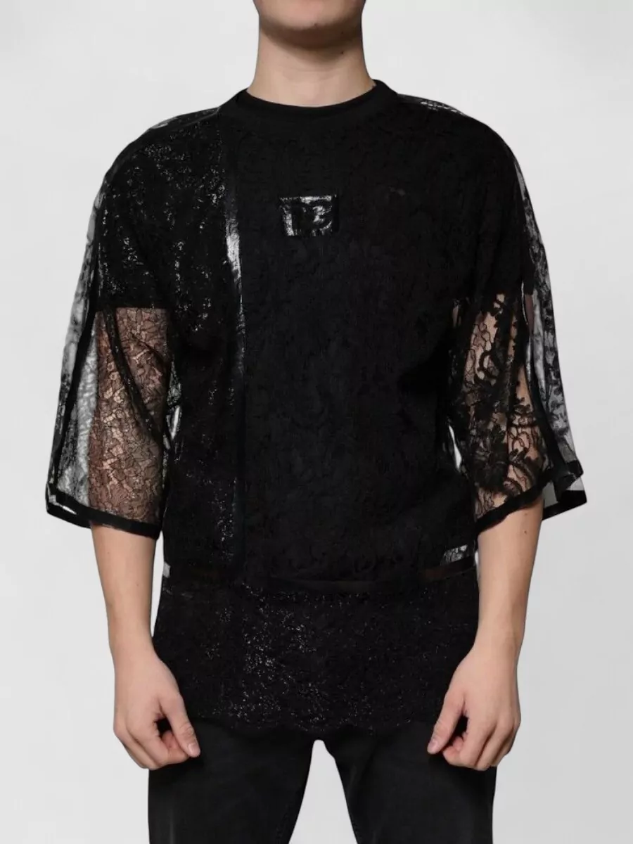 Dolce&Gabbana floral lace short-sleeve t-shirt