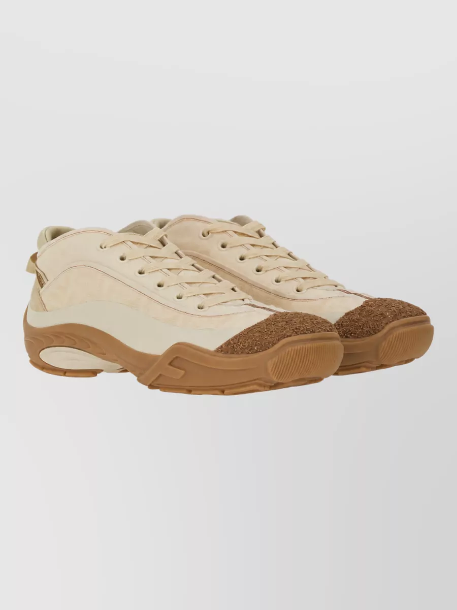 Fendi Cotton Low-Top Sneakers