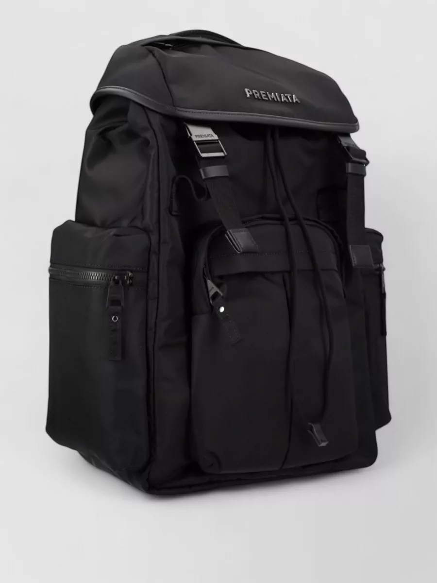 Premiata Backpack Top Handle Adjustable Shoulder Straps