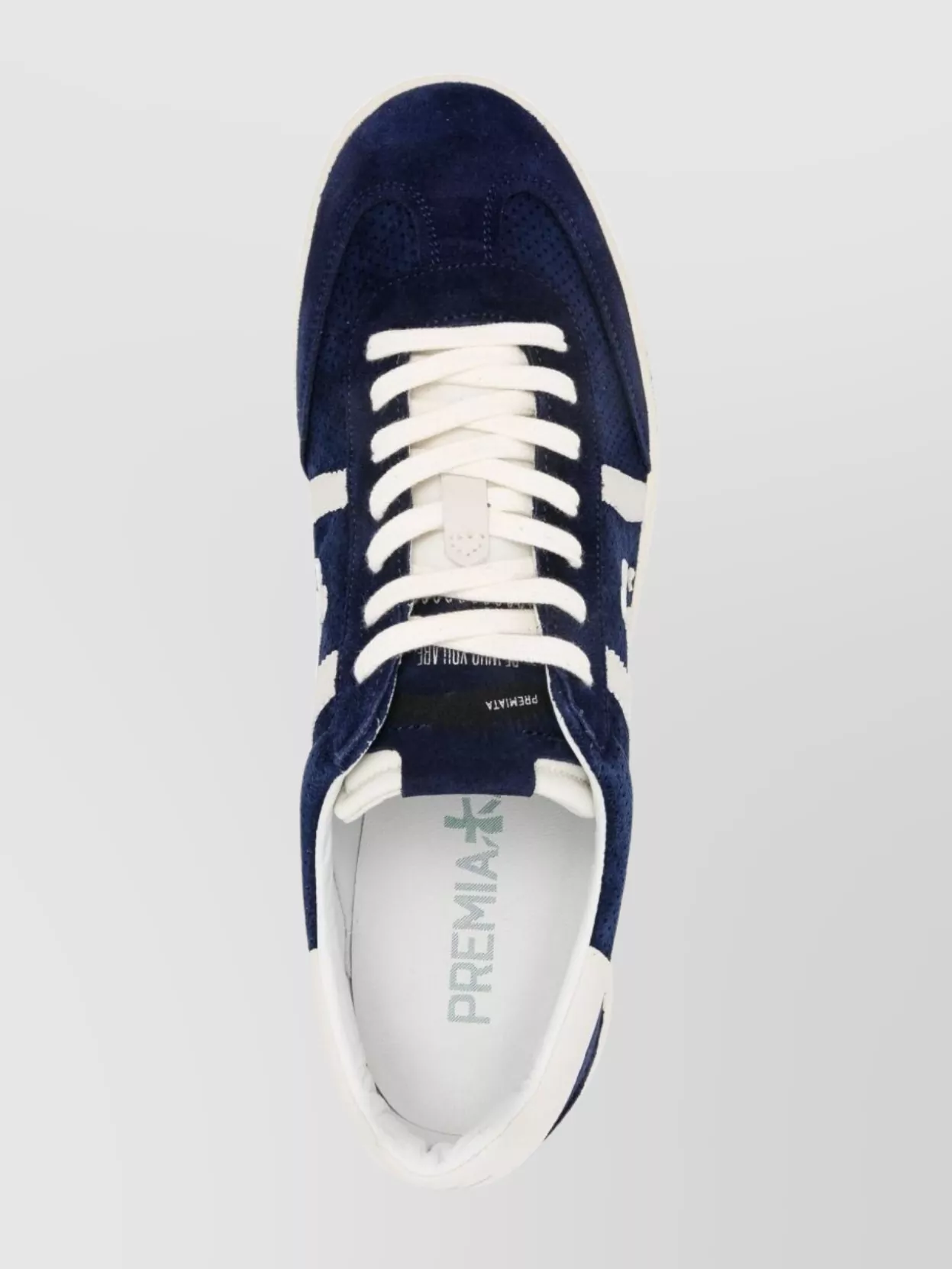 Premiata Casual Low Top Sneakers With Perforated Design
