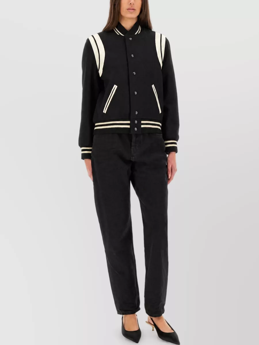 Saint Laurent Wool Oversized Coat