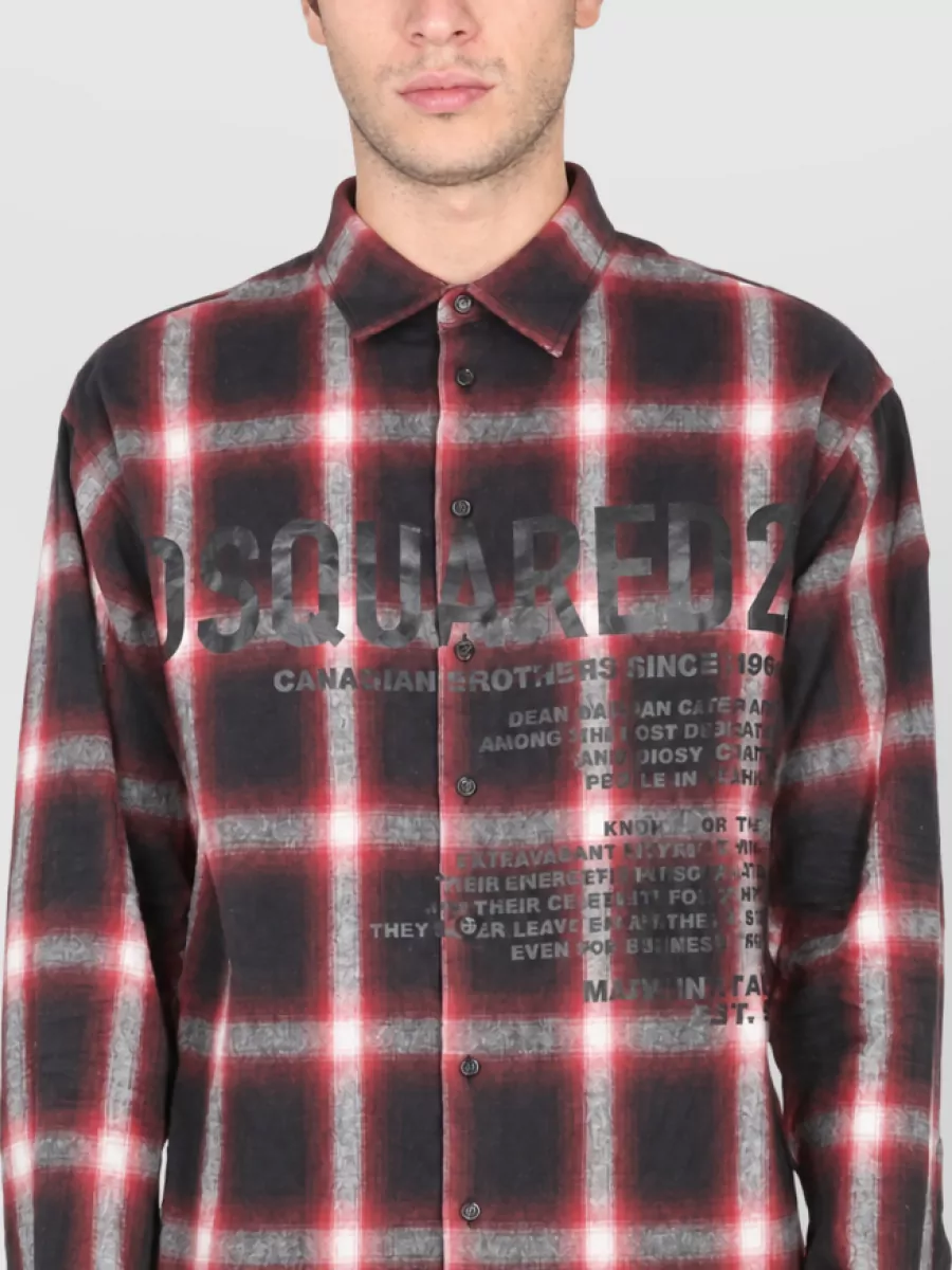 Dsquared2 logo print shirt
