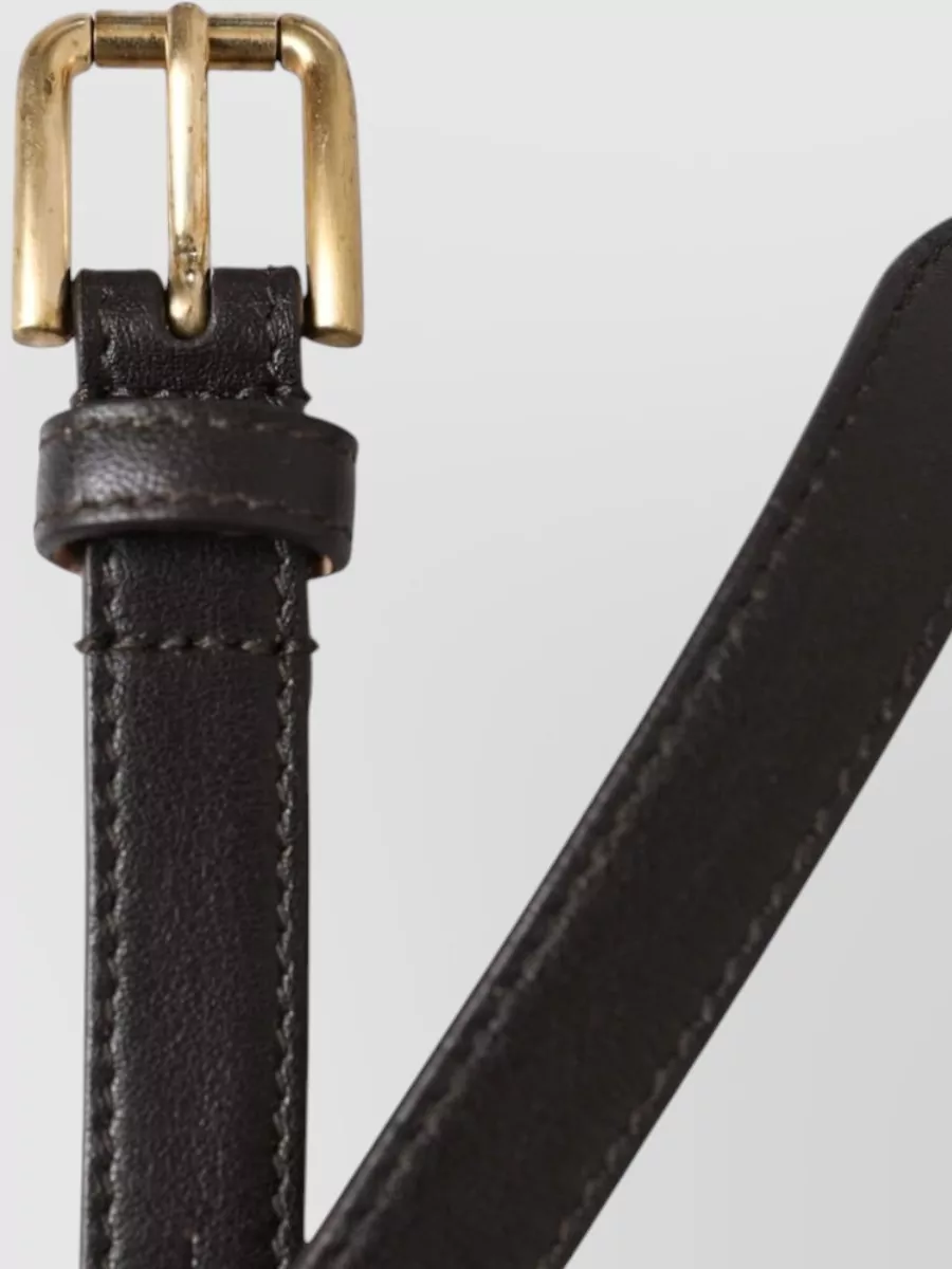 Dolce&Gabbana Leather Skinny Belt