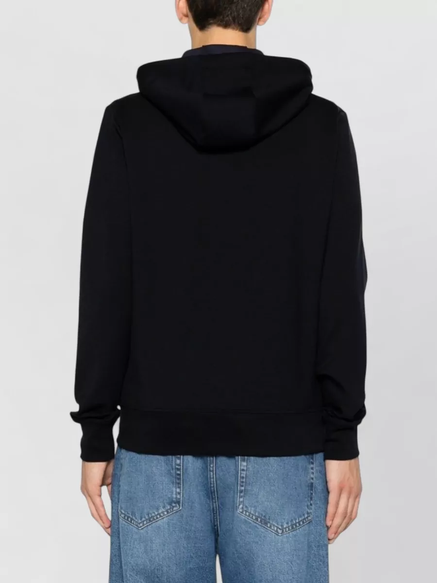 Paul Smith Cotton Blend Zip Up Hoodie