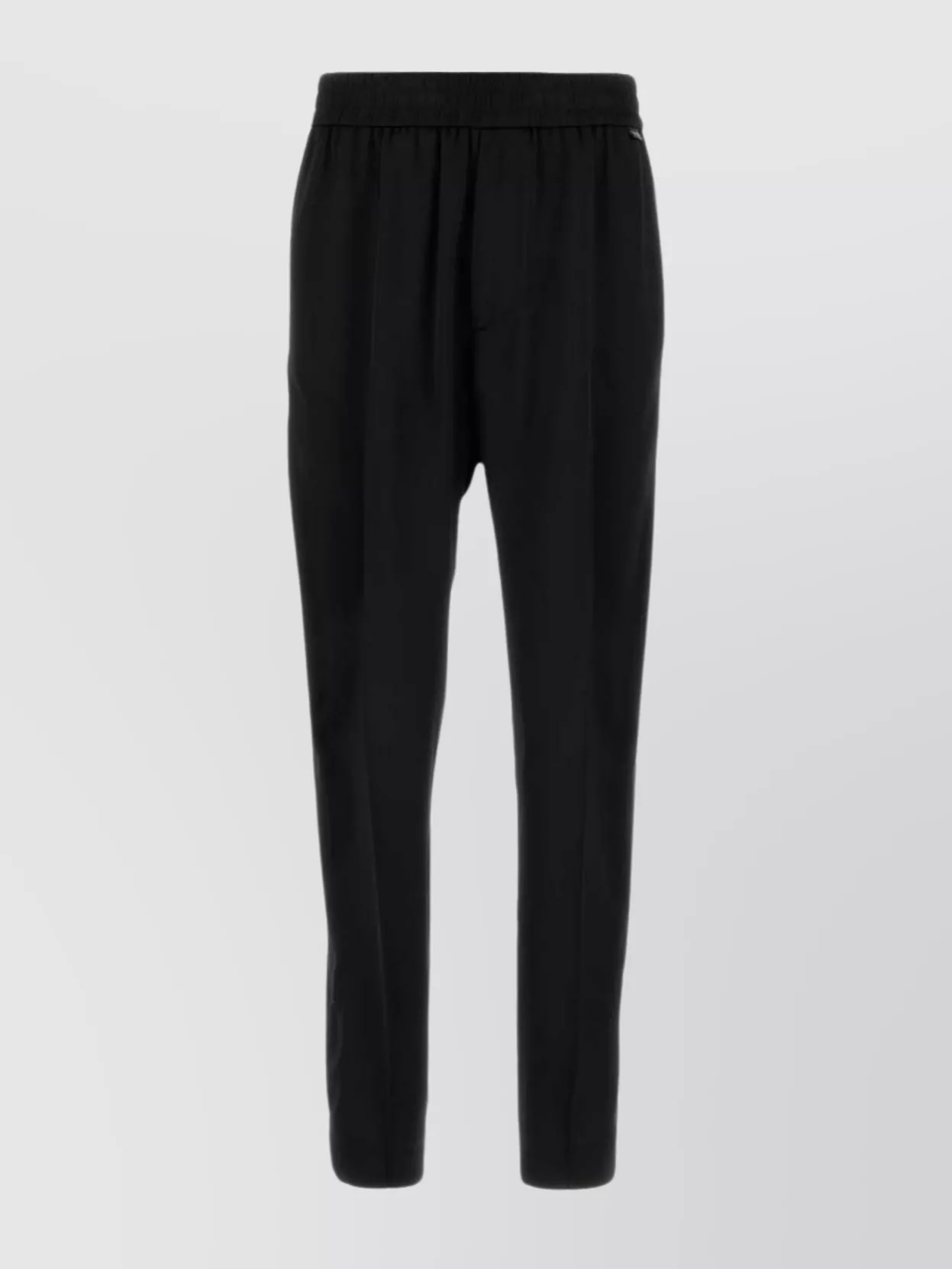 Shop Valentino Streamlined Tapered Trouser With Cuffed Hem