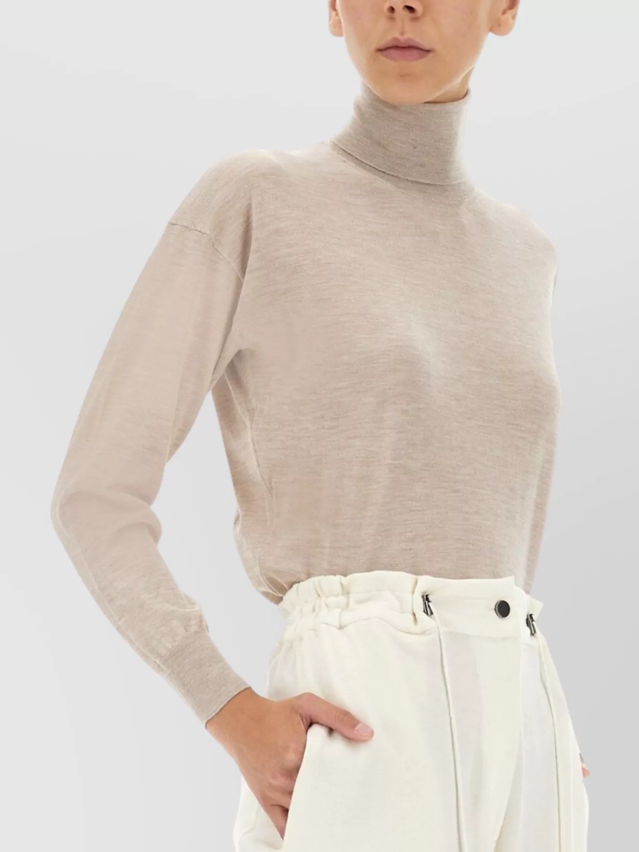Tom Ford Lightweight Knit Turtleneck Shirt With Long Sleeves