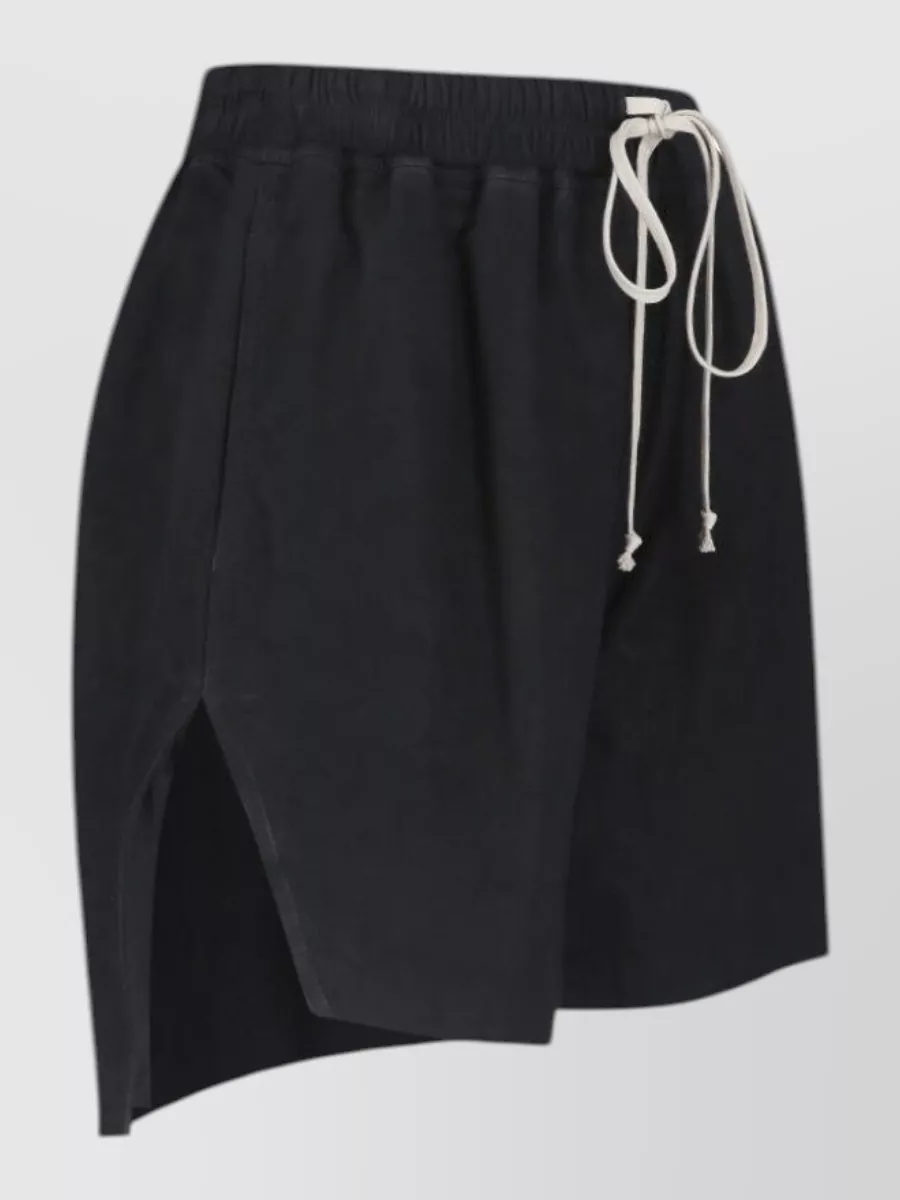 Rick Owens Lamb Leather Straight Knee-Length Shorts