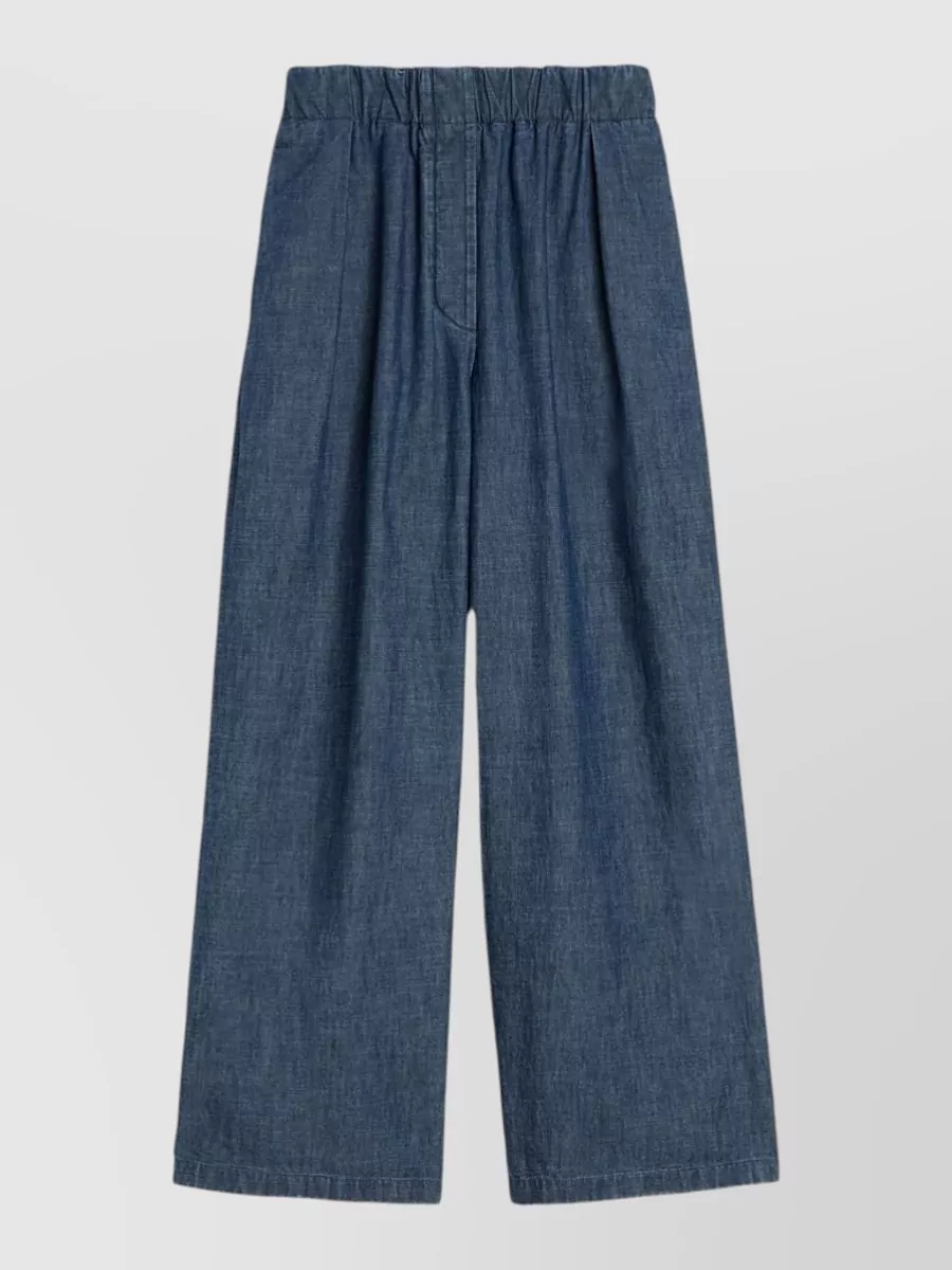 Jil Sander Cotton wide-leg trousers